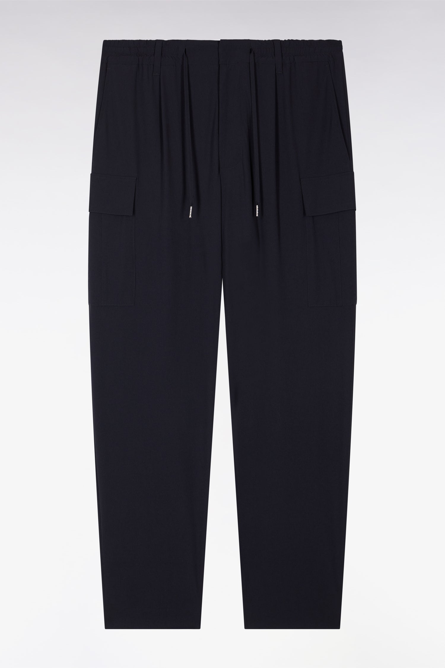 Pantalon poches cargo en tissu technique marine coupe Modern