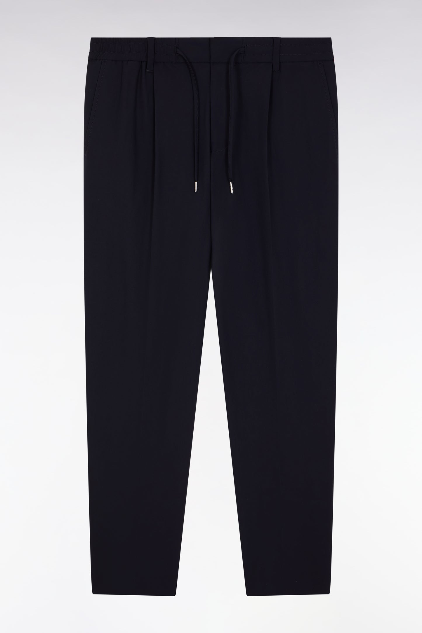 Pantalon taille élastiquée en tissu technique marine coupe Modern