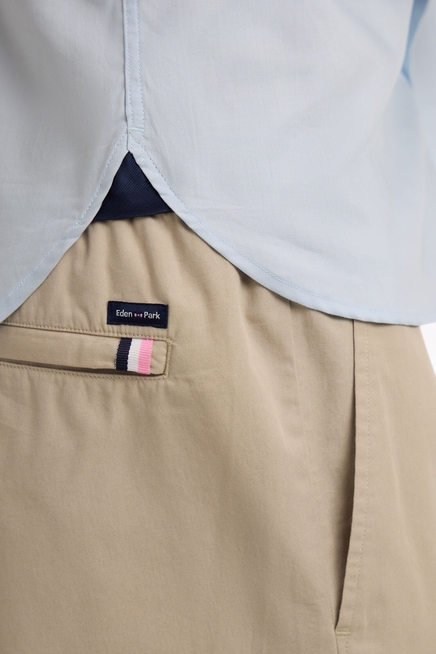 Hose aus Canvas von Baumwolle beige