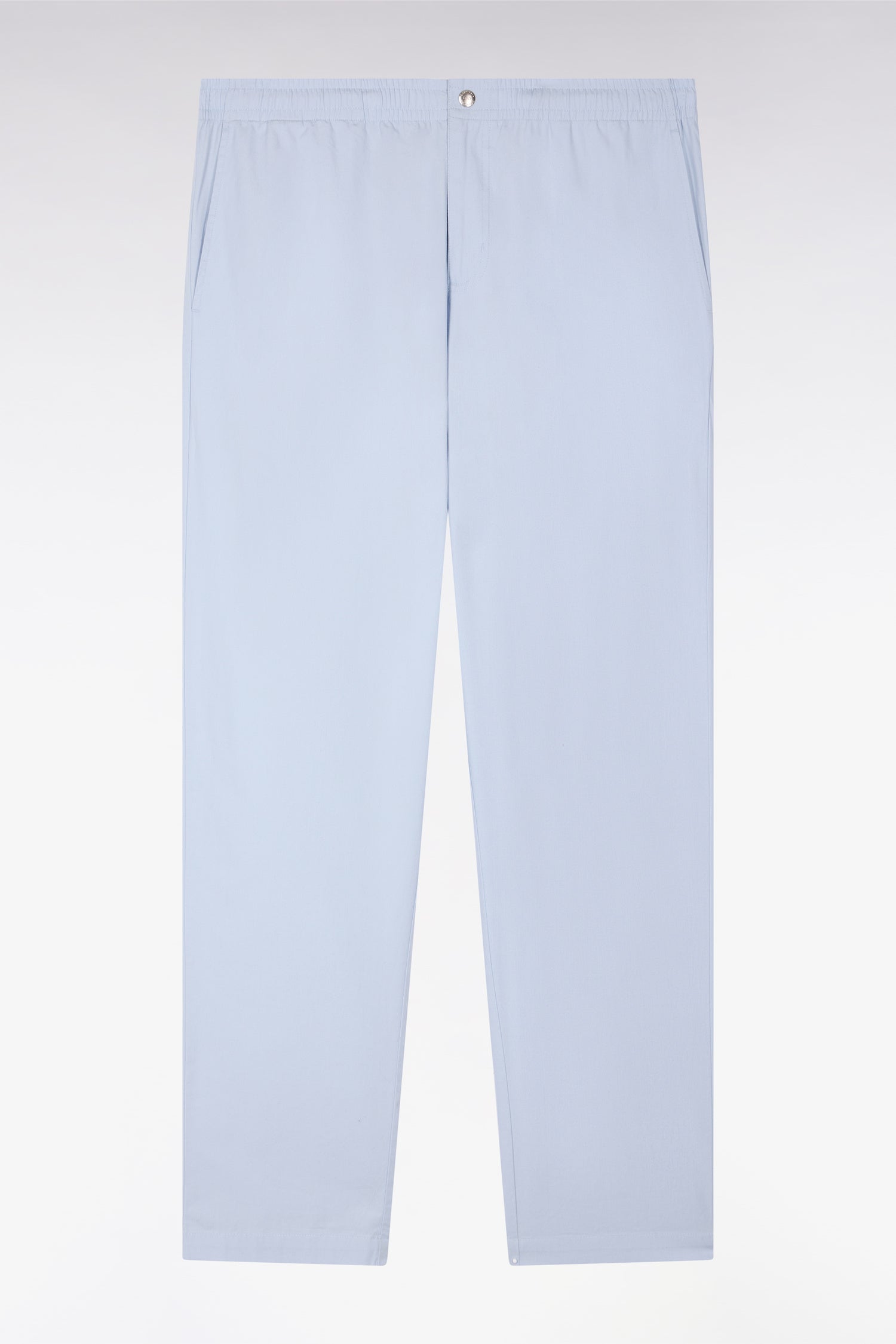 Pantalon en toile de coton gris clair