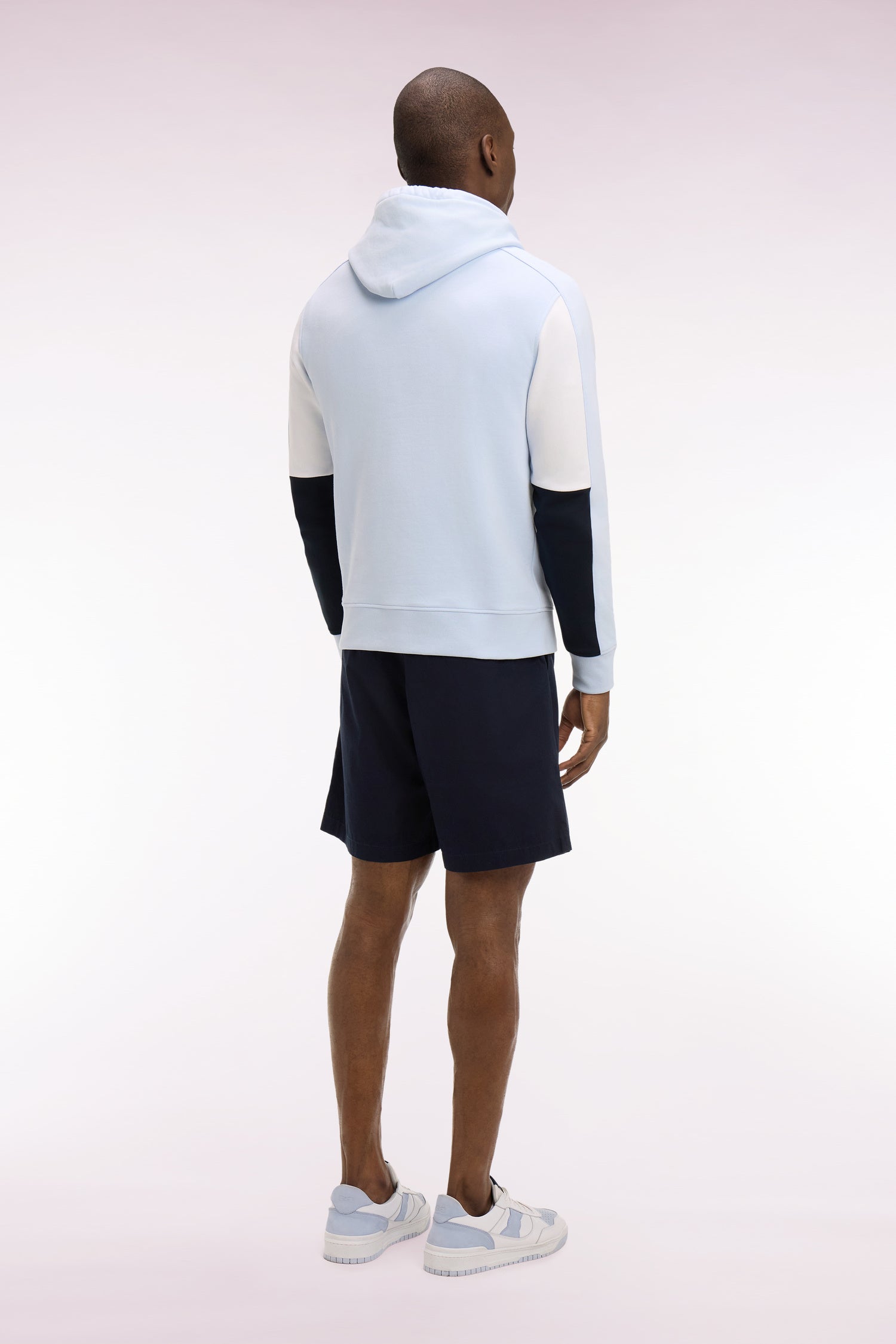 Short en popeline de coton marine