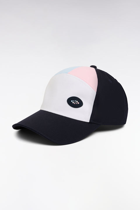 Casquette en coton bimatière colorblock - Image 1