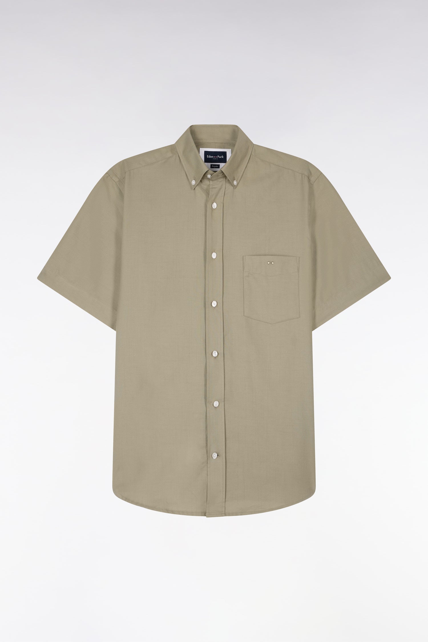 Chemise de nuit manches courtes rayée en coton BIO GOTS BLANC pour Chemise de nuit manches courtes rayée en coton BIO GOTS BLANC pour