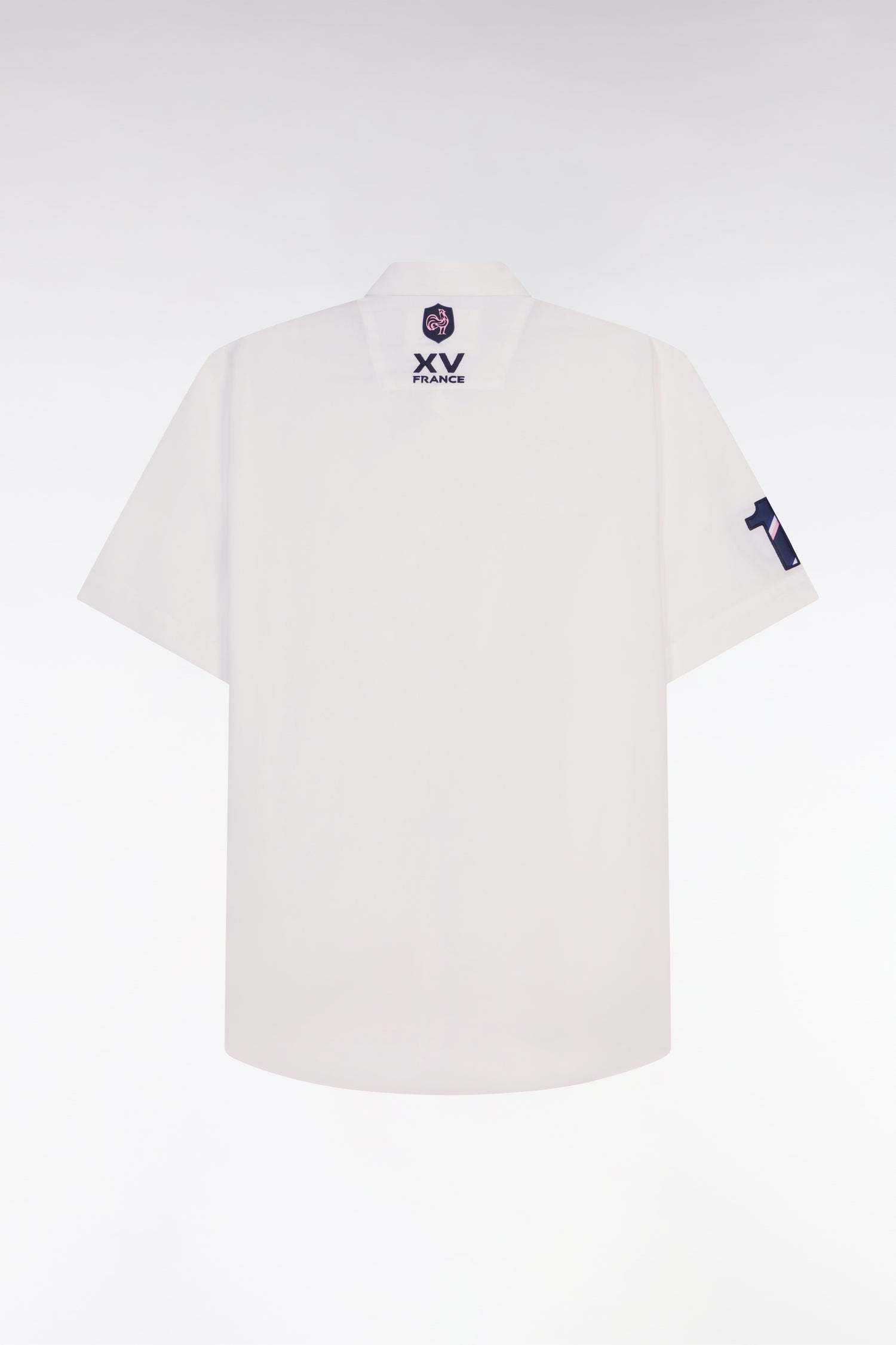 Chemise à manches courtes en coton blanc XV de France