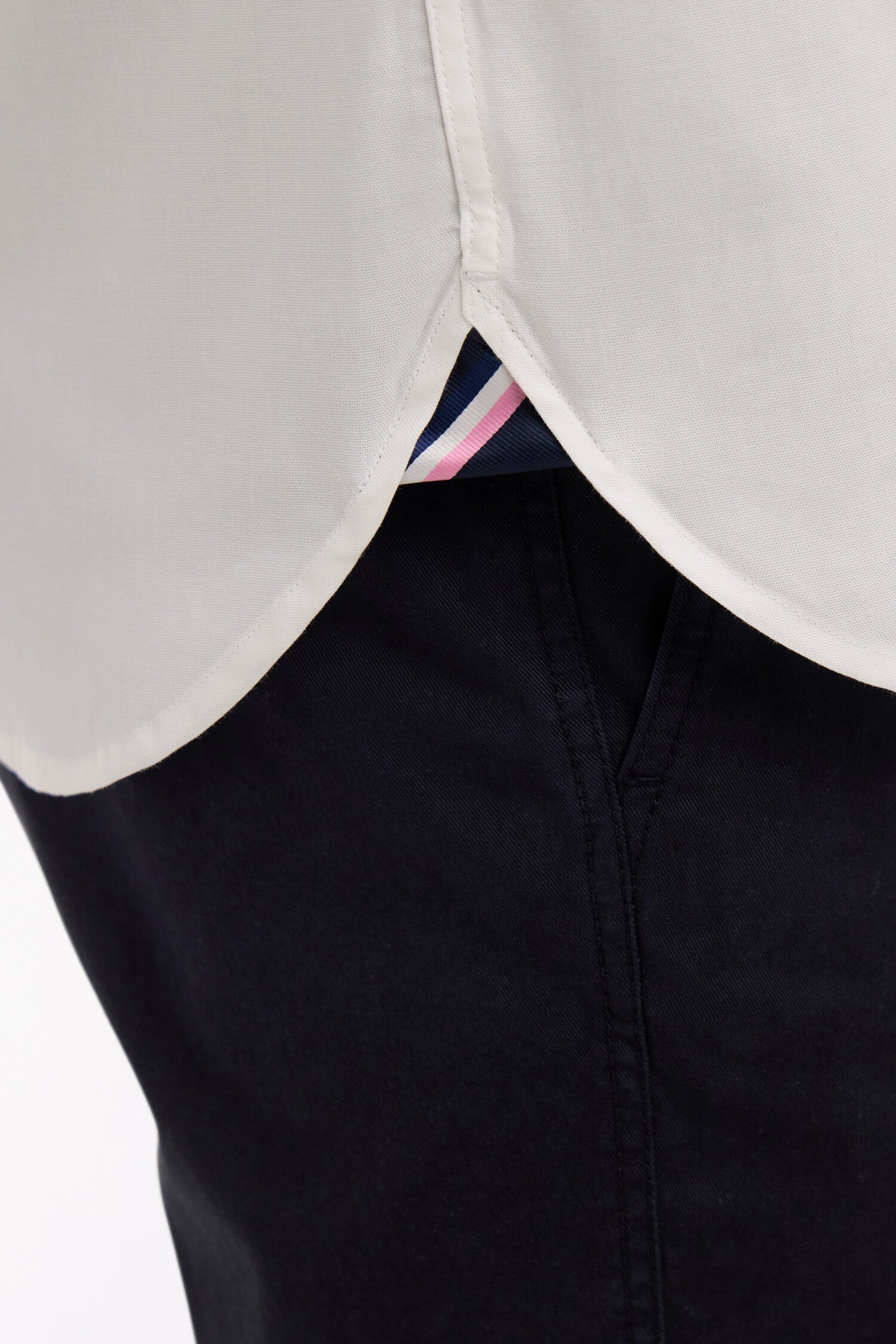 Chemise à manches courtes en coton blanc XV de France