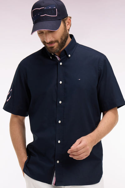 Chemise Fille Rose Marine Lands' End Avec Nœud, Taille 10-12, Modèle 2016 - Occasion En Très Bon état