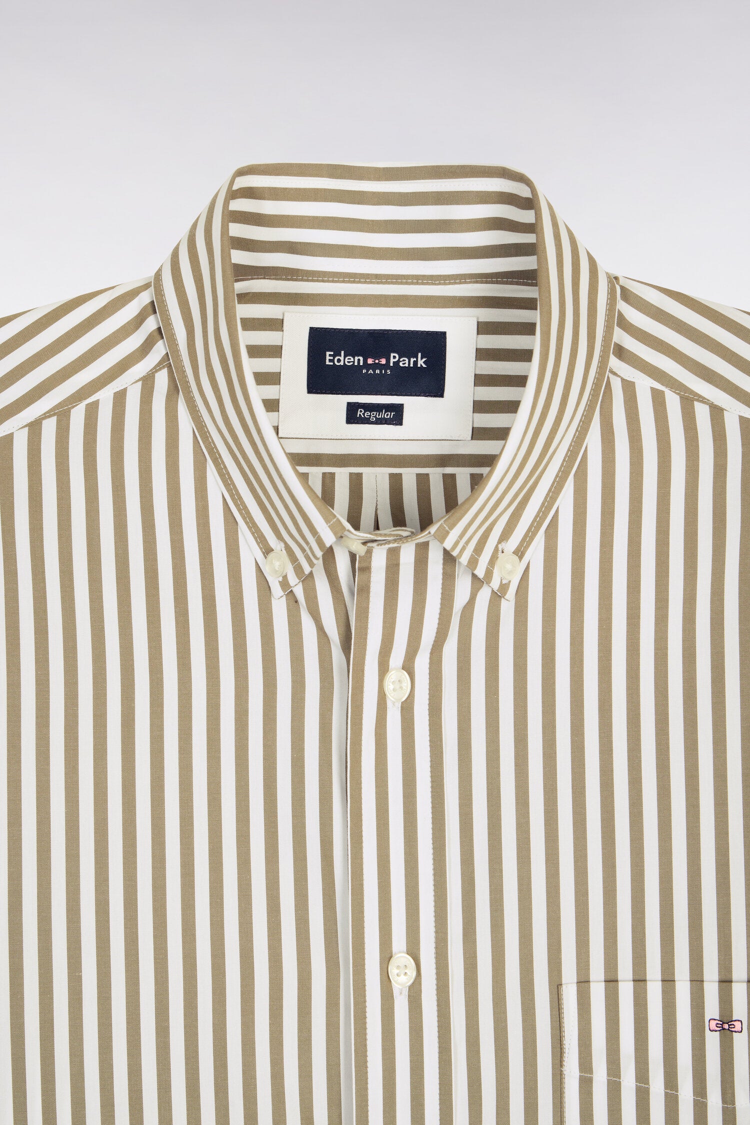 Chemise en coton ciel à rayures bâtons