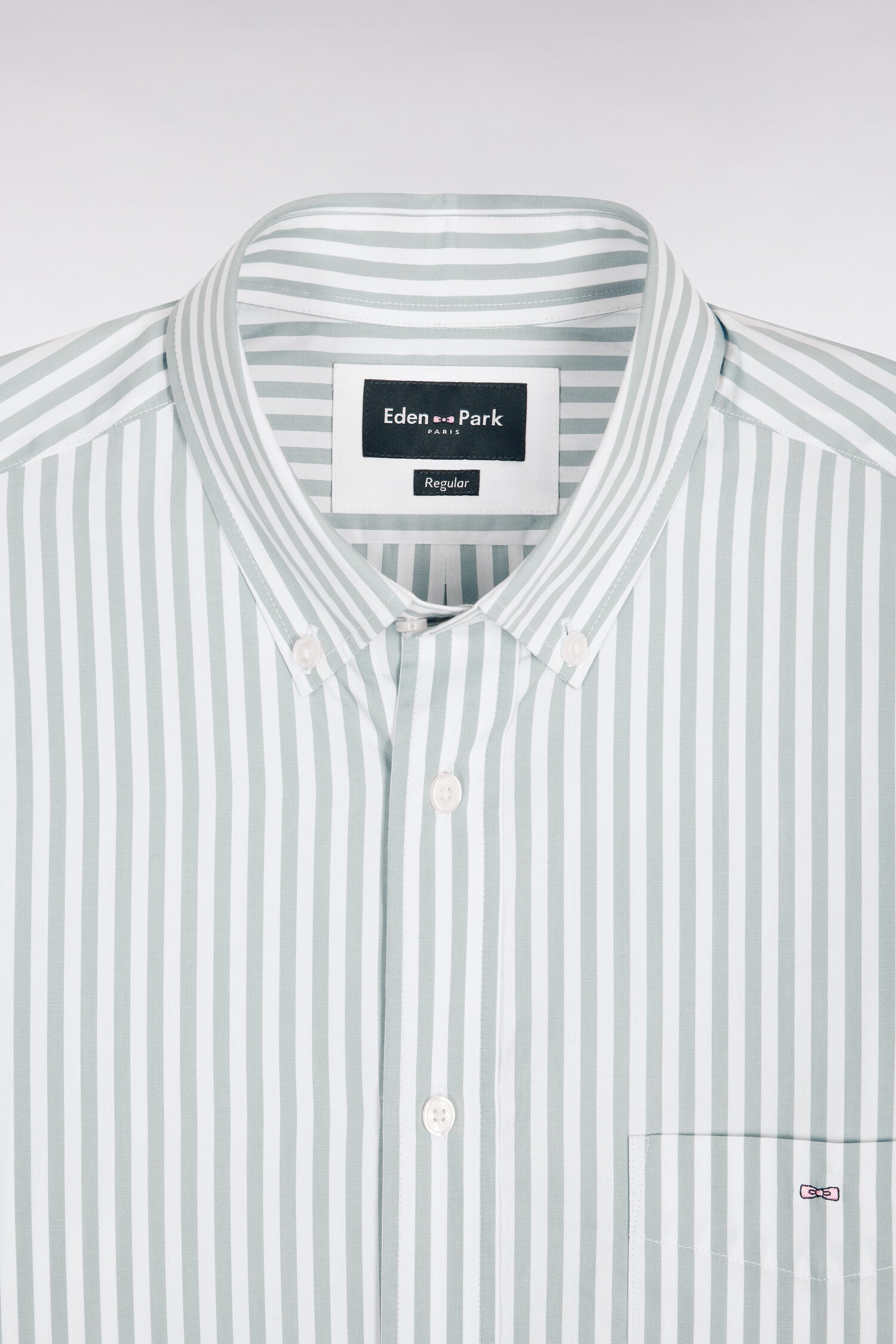 Chemise en coton ciel à rayures bâtons