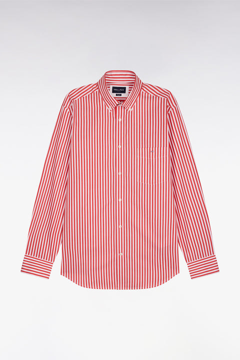 Chemise en coton rouge à rayures bâtons - Image 2