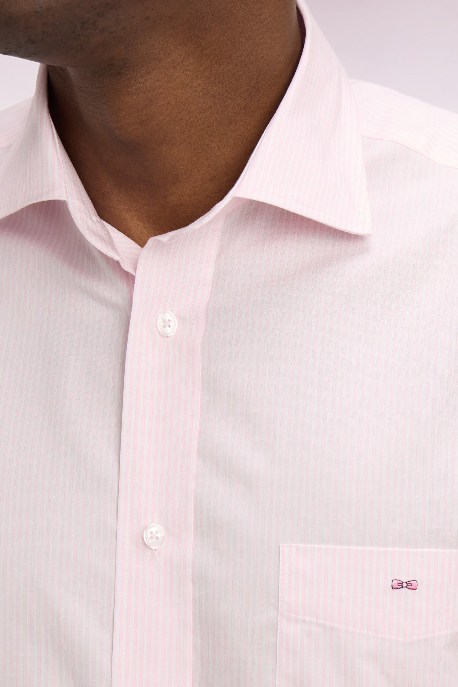 Chemise en coton rose