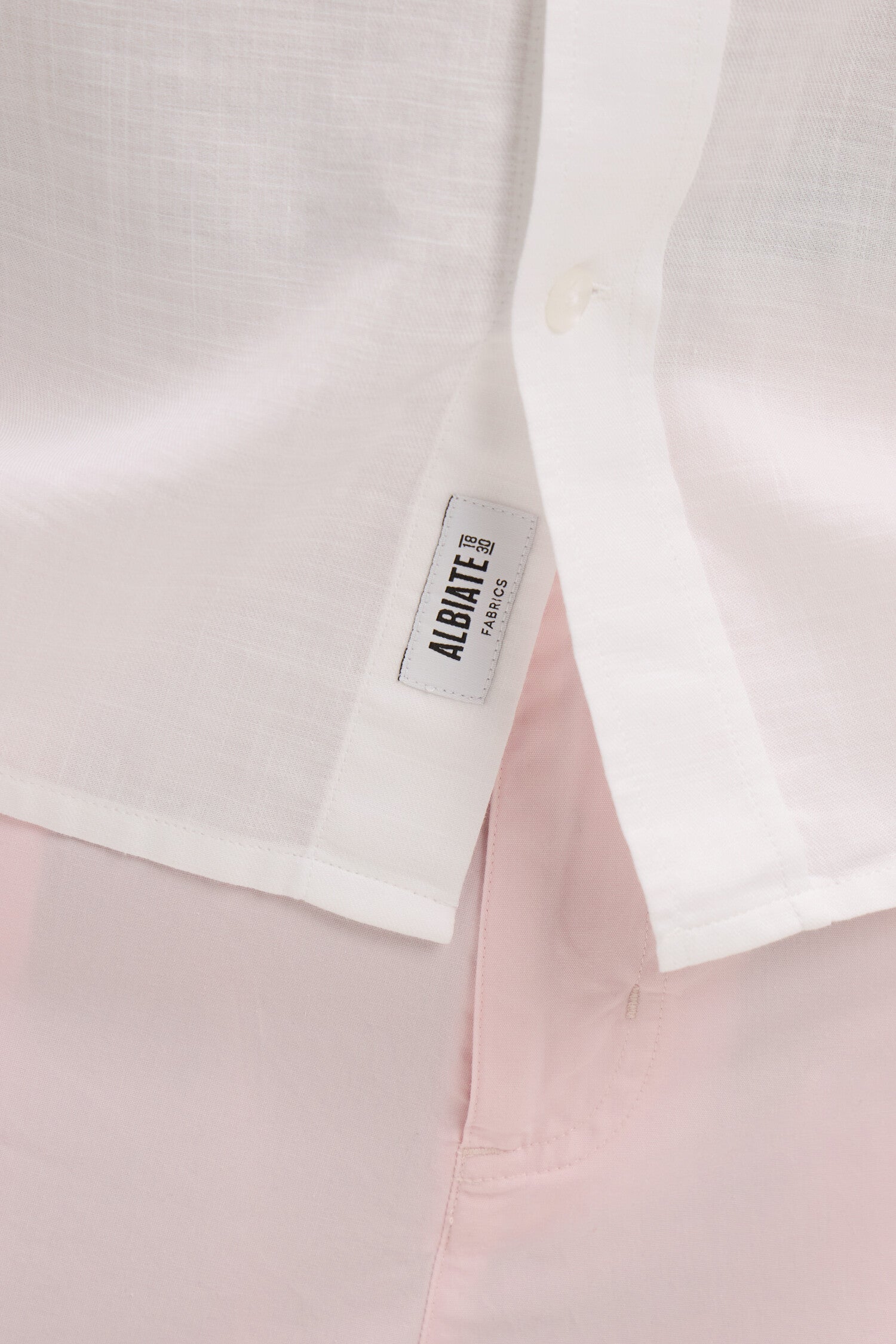 Chemise en coton blanche coupe regular