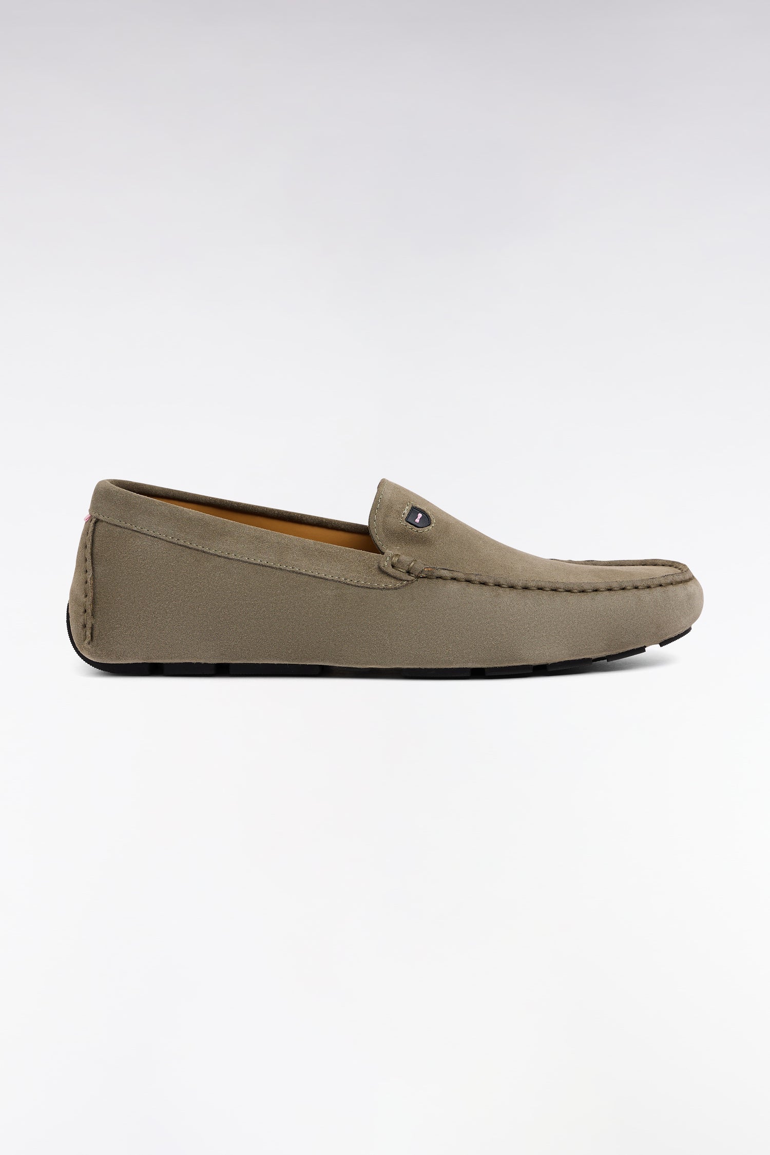 Mocassins en cuir suédé kaki