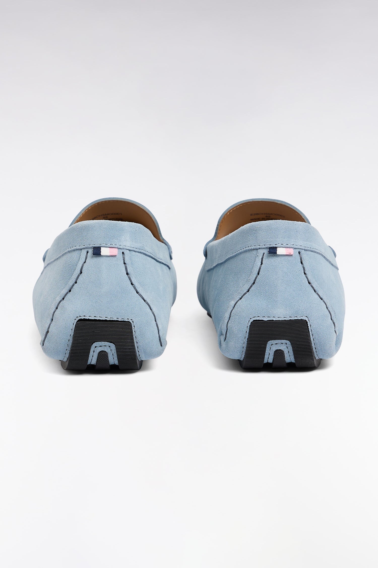Mocassins en cuir suédé ciel