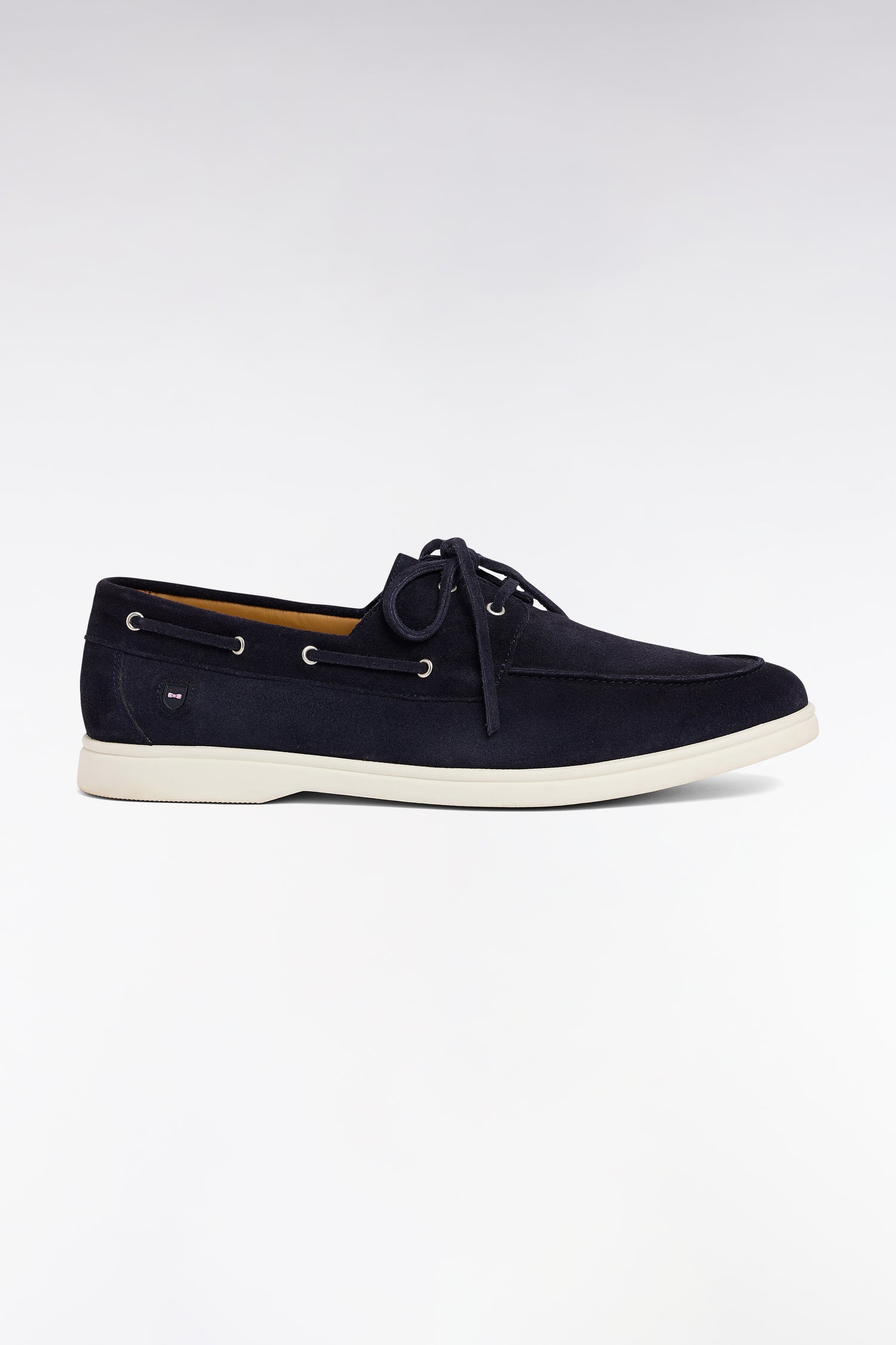 Chaussures bateau en cuir suédé marine