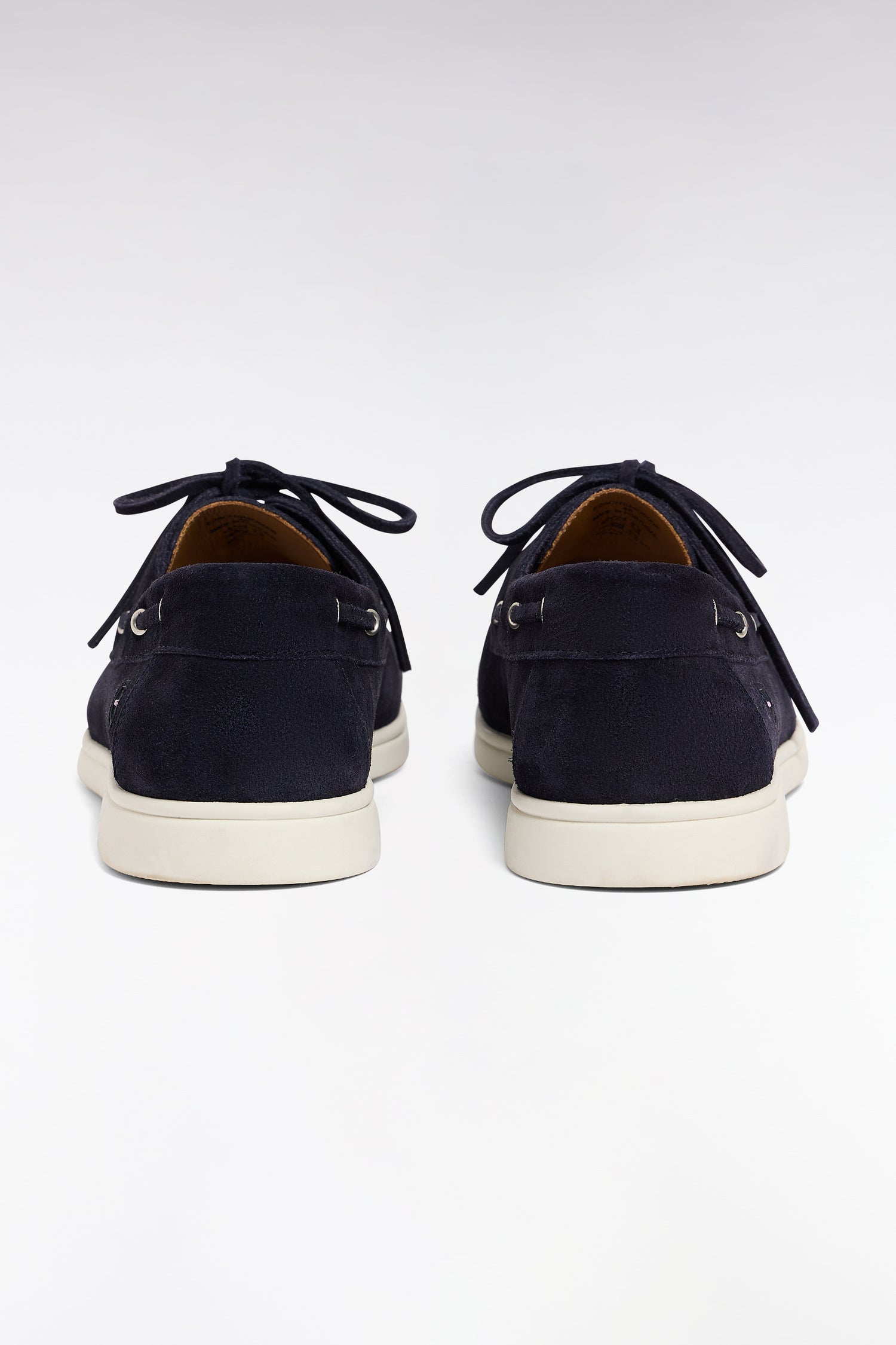 Chaussures bateau en cuir suédé marine