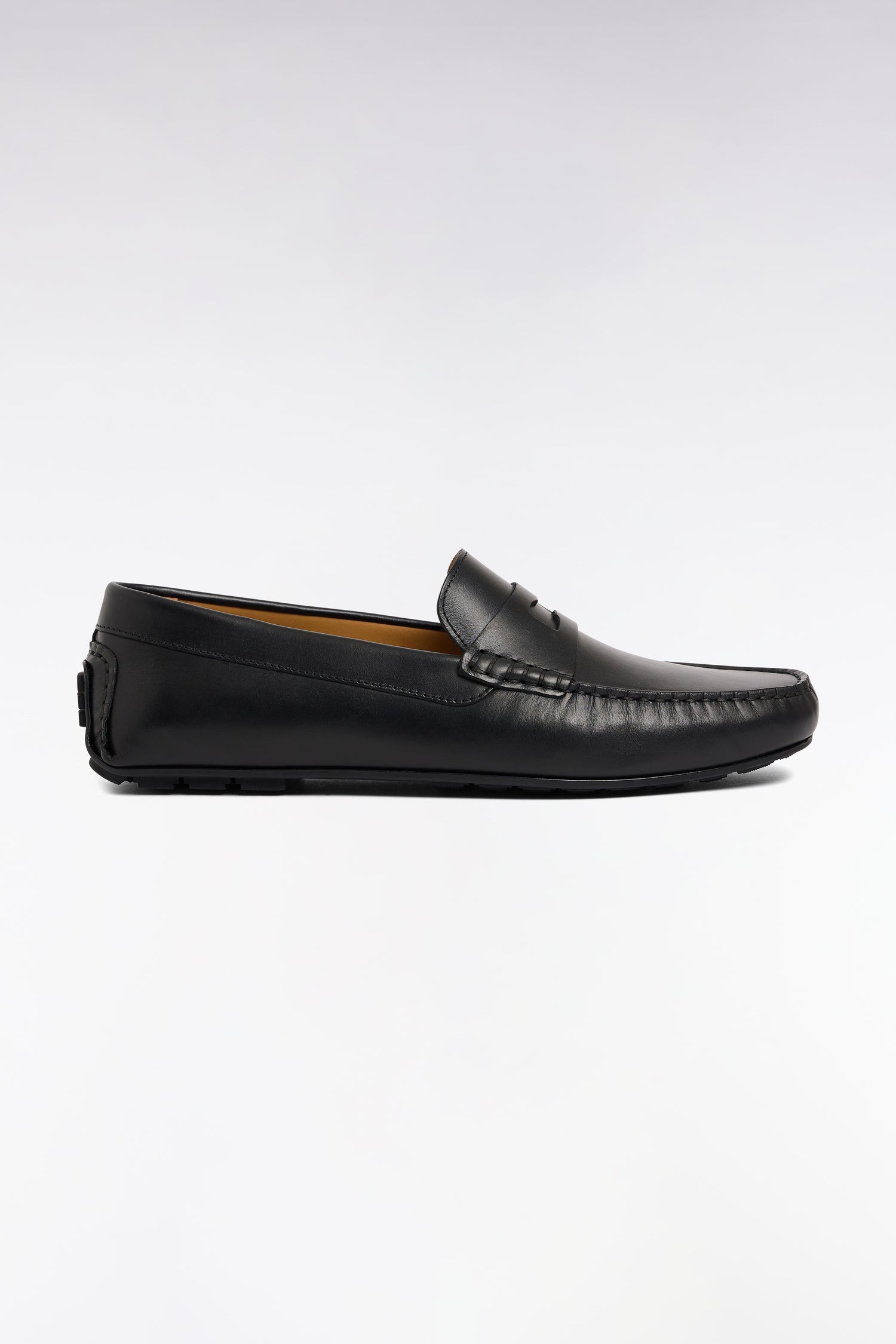 Mocassins penny loafer en cuir suédé noir