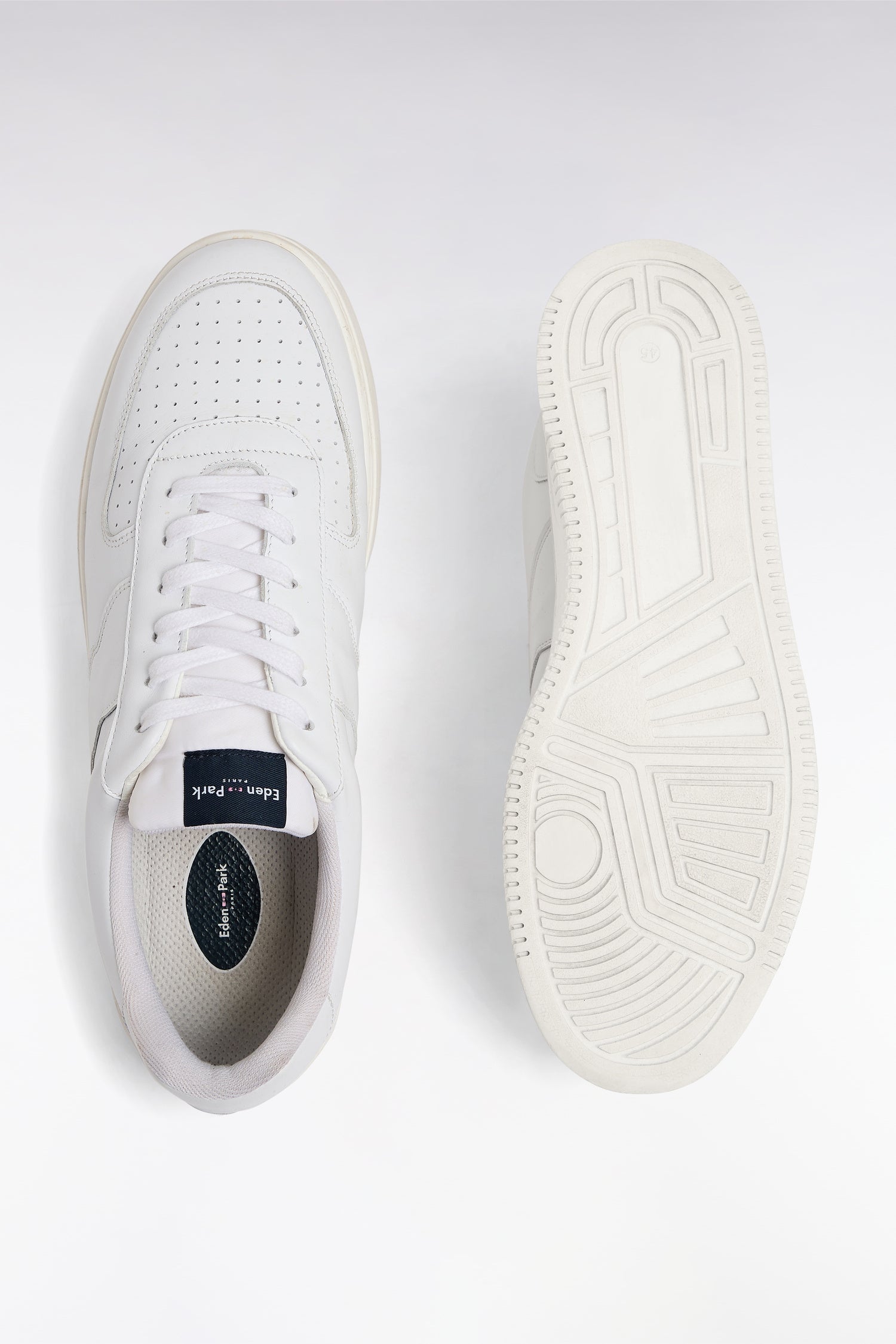 Sneakers en cuir blanc