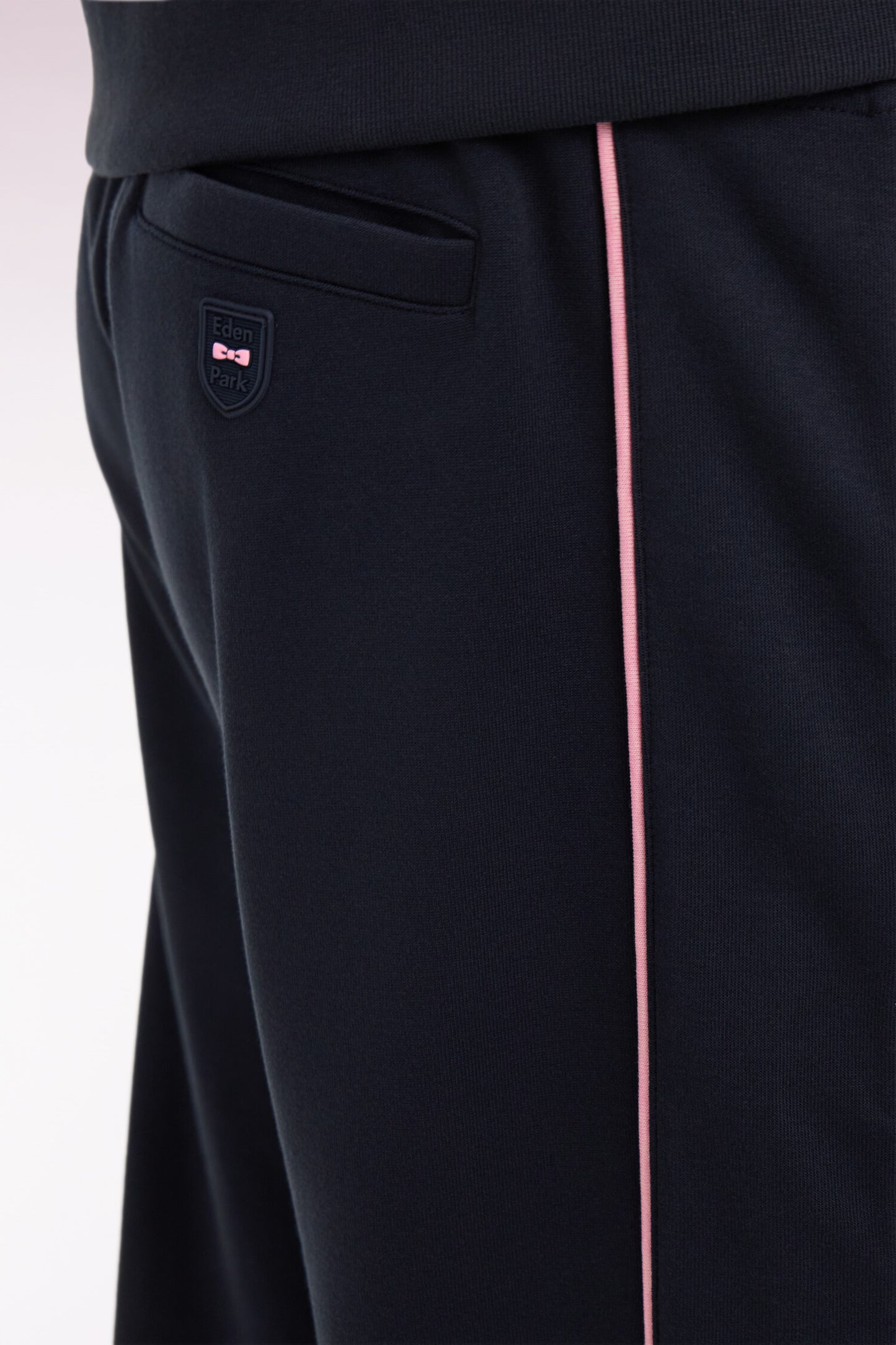 Jogging en coton mélangé marine coupe regular