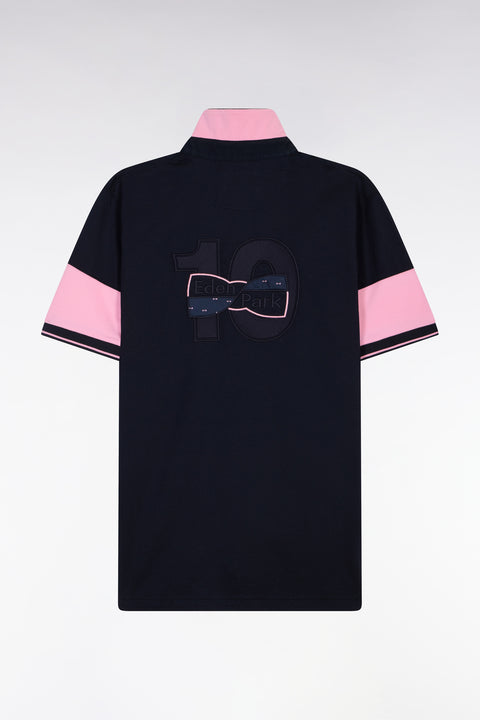 Maillot à manches courtes en coton marine coupe regular - Image 2