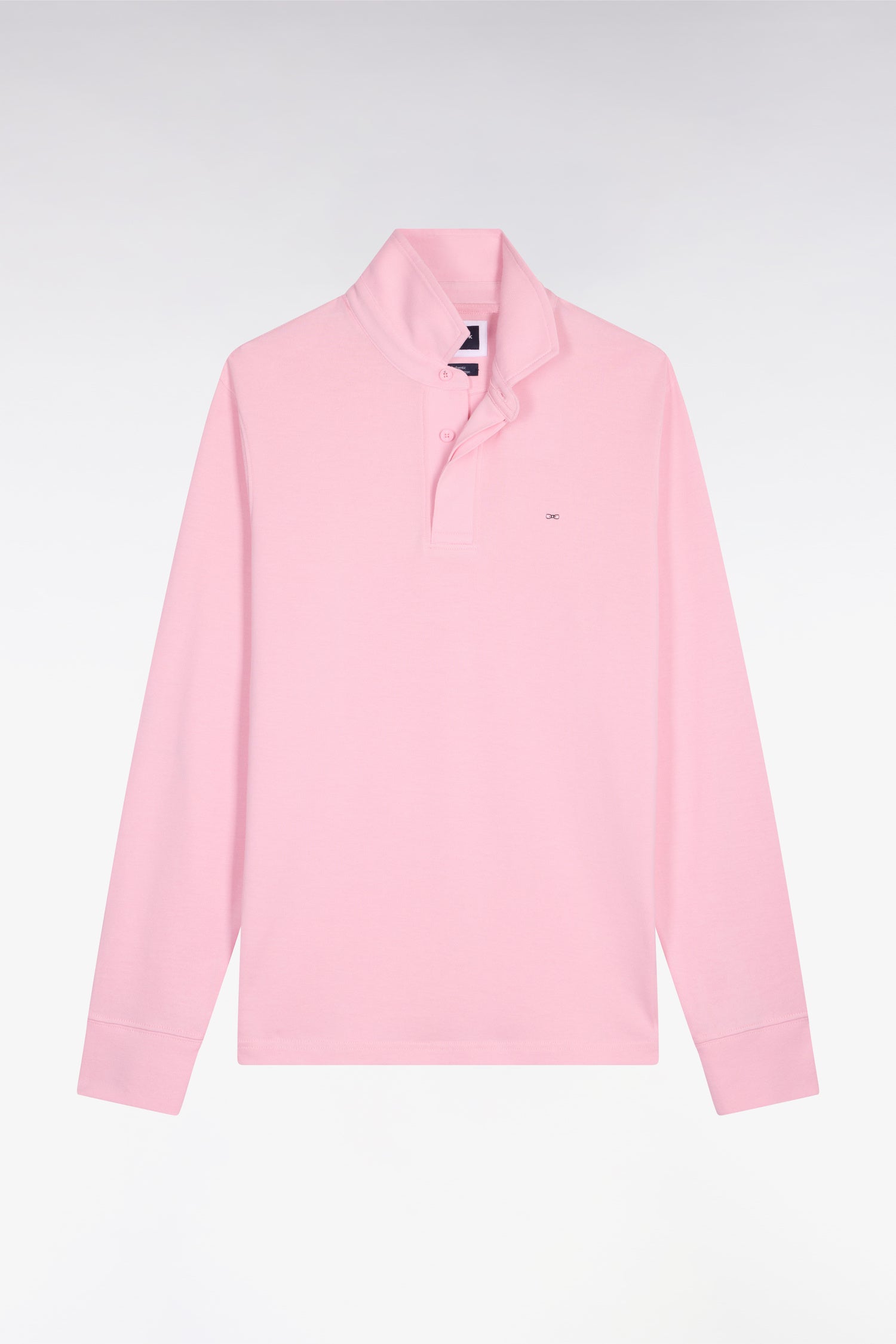 Maillot à manches longues en coton Pima rose