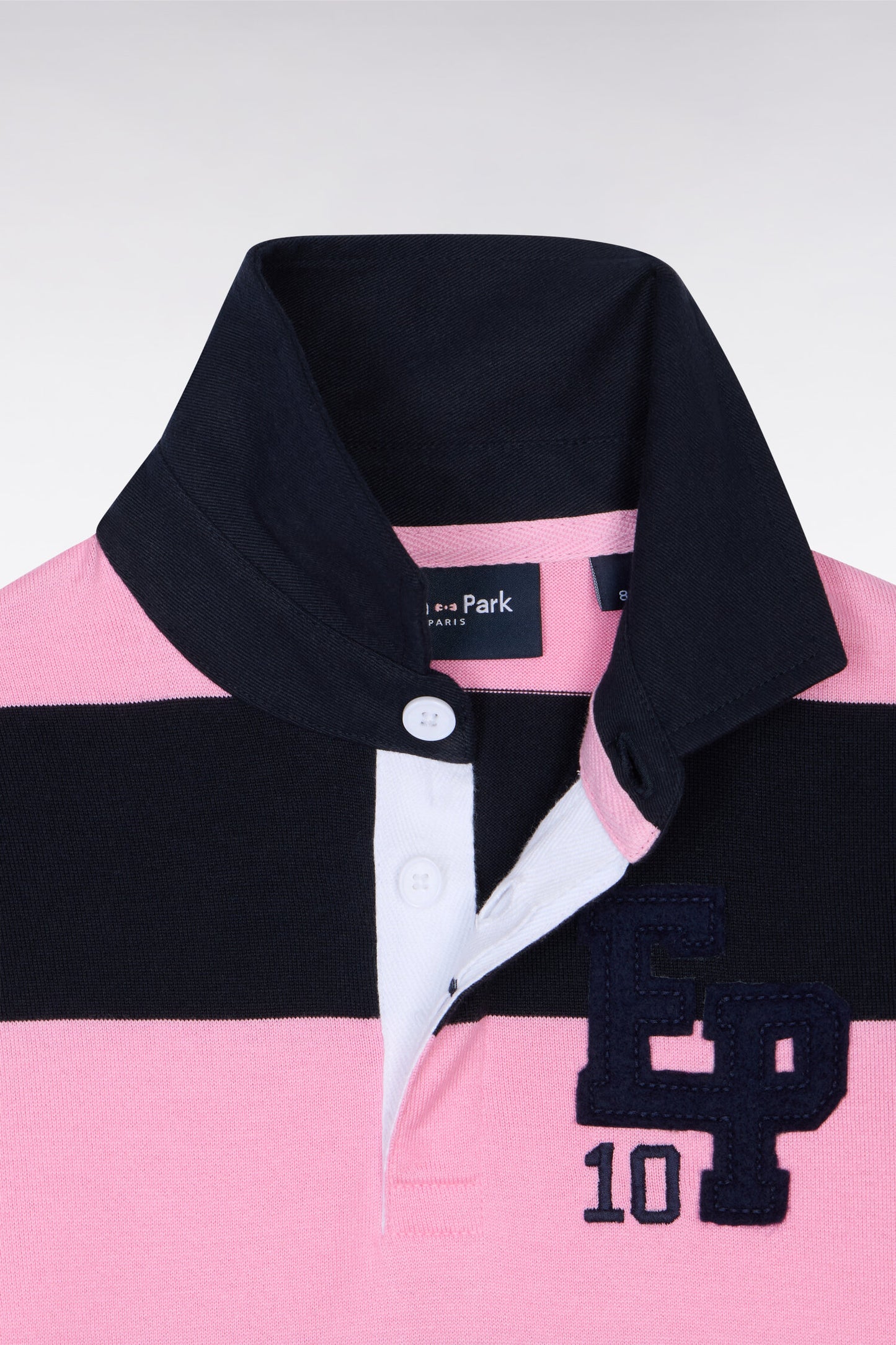 Striped Pima Cotton Long Sleeve Rugby Jersey