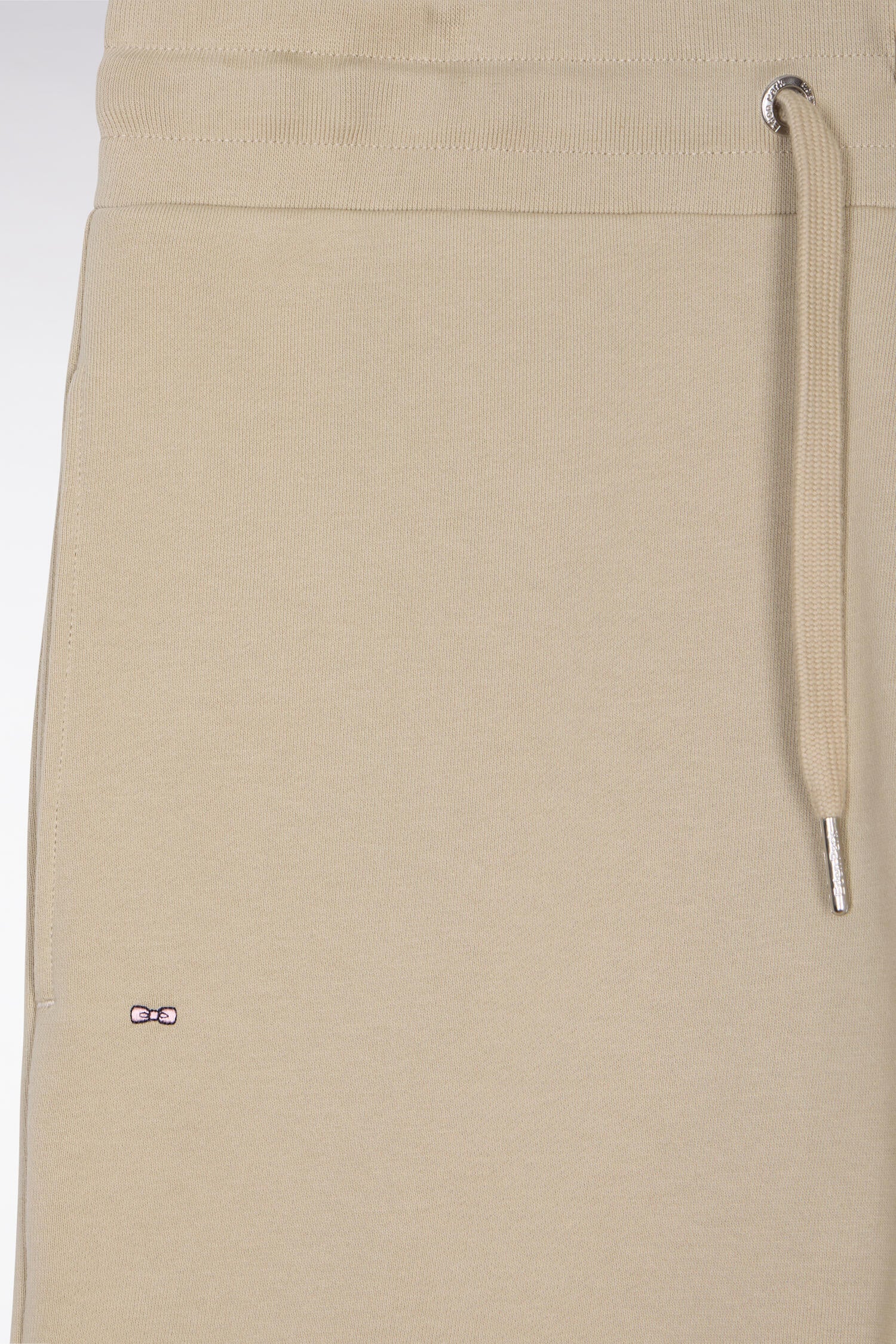 Shorts aus Sweatstoff Baumwolle beige