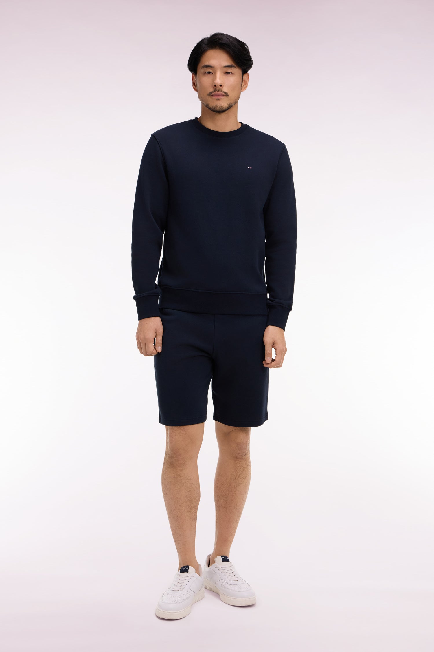 Short en molleton coton marine