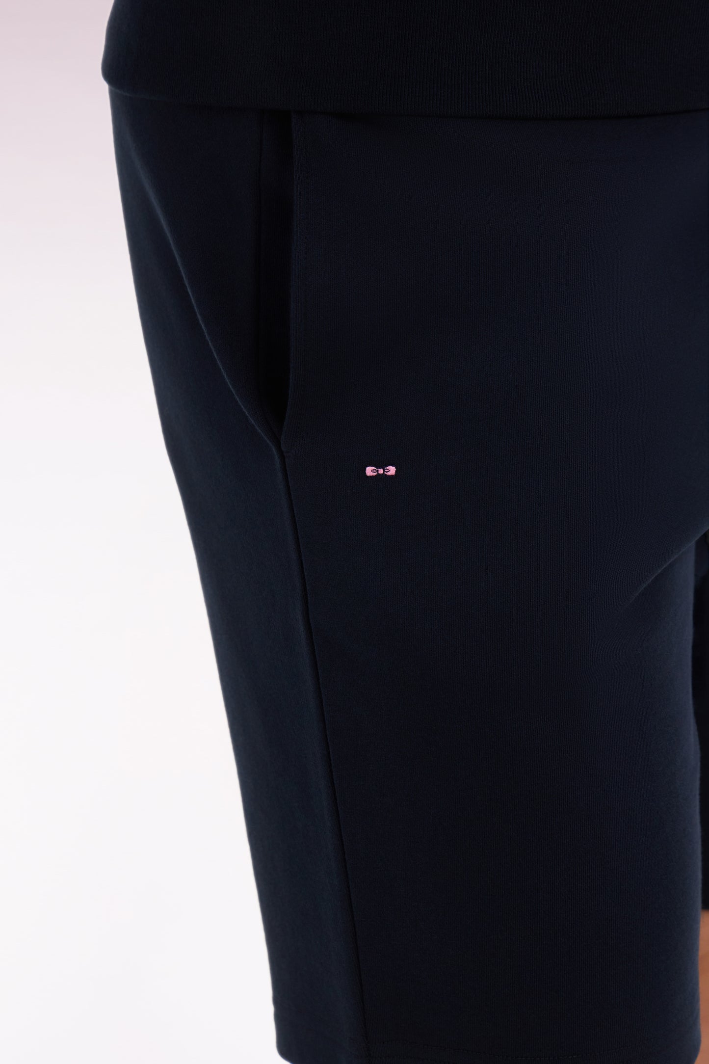 Short en molleton coton marine