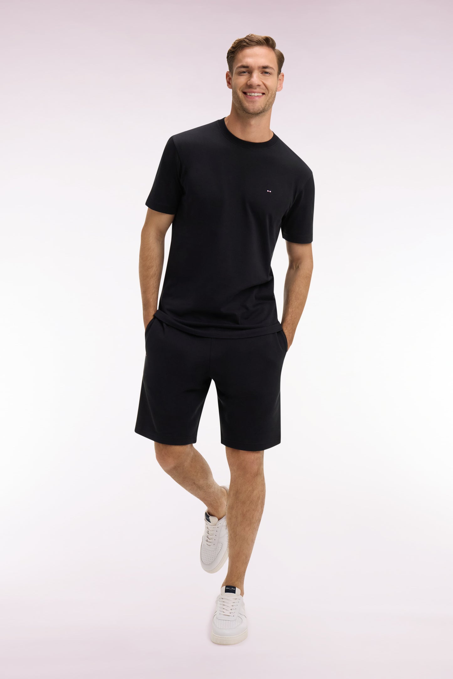 Short en molleton coton noir