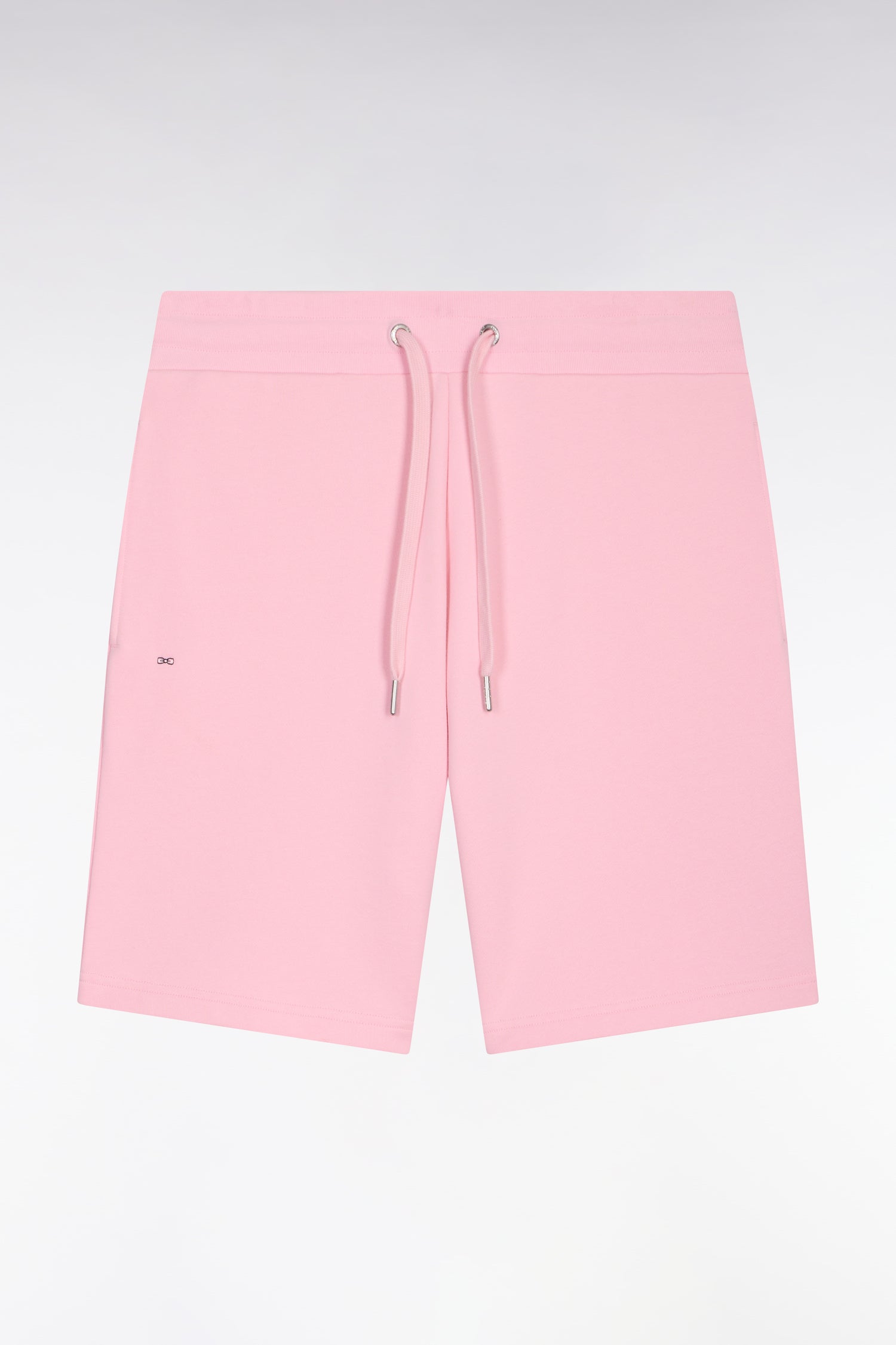 Short en molleton coton rose