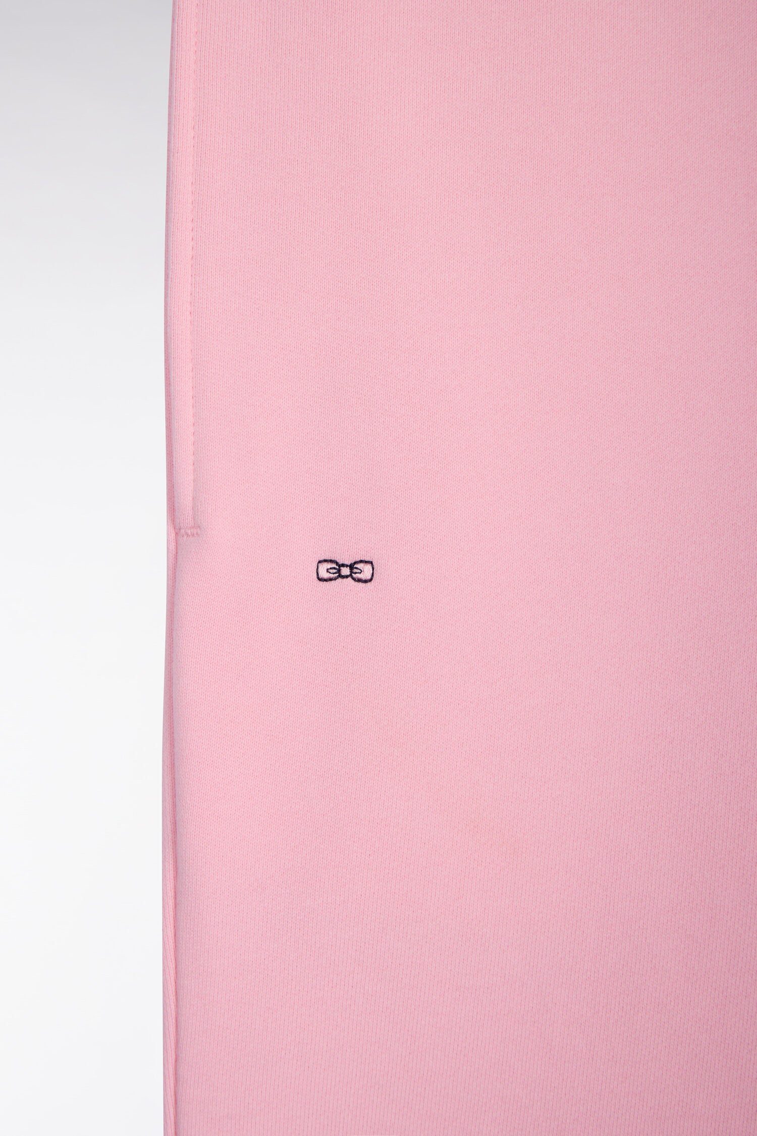 Short en molleton coton rose
