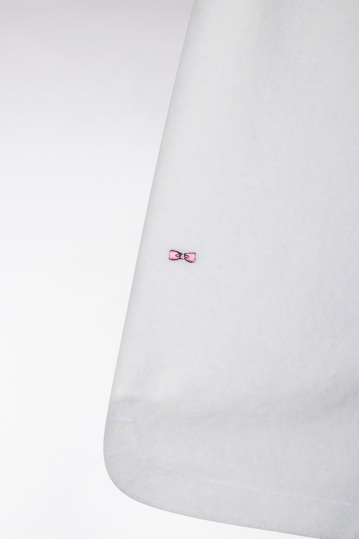Short taille élastiqué en éponge blanc coupe regular