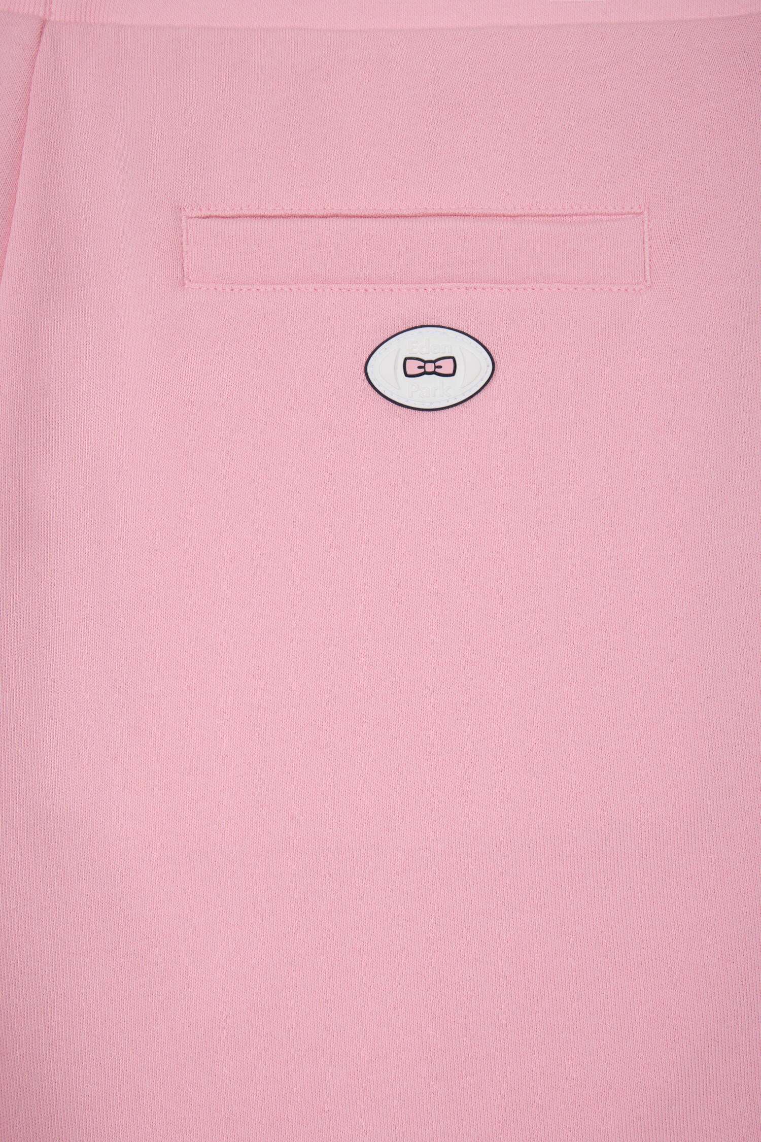 Short en molleton rose à bordures de jambe rayées
