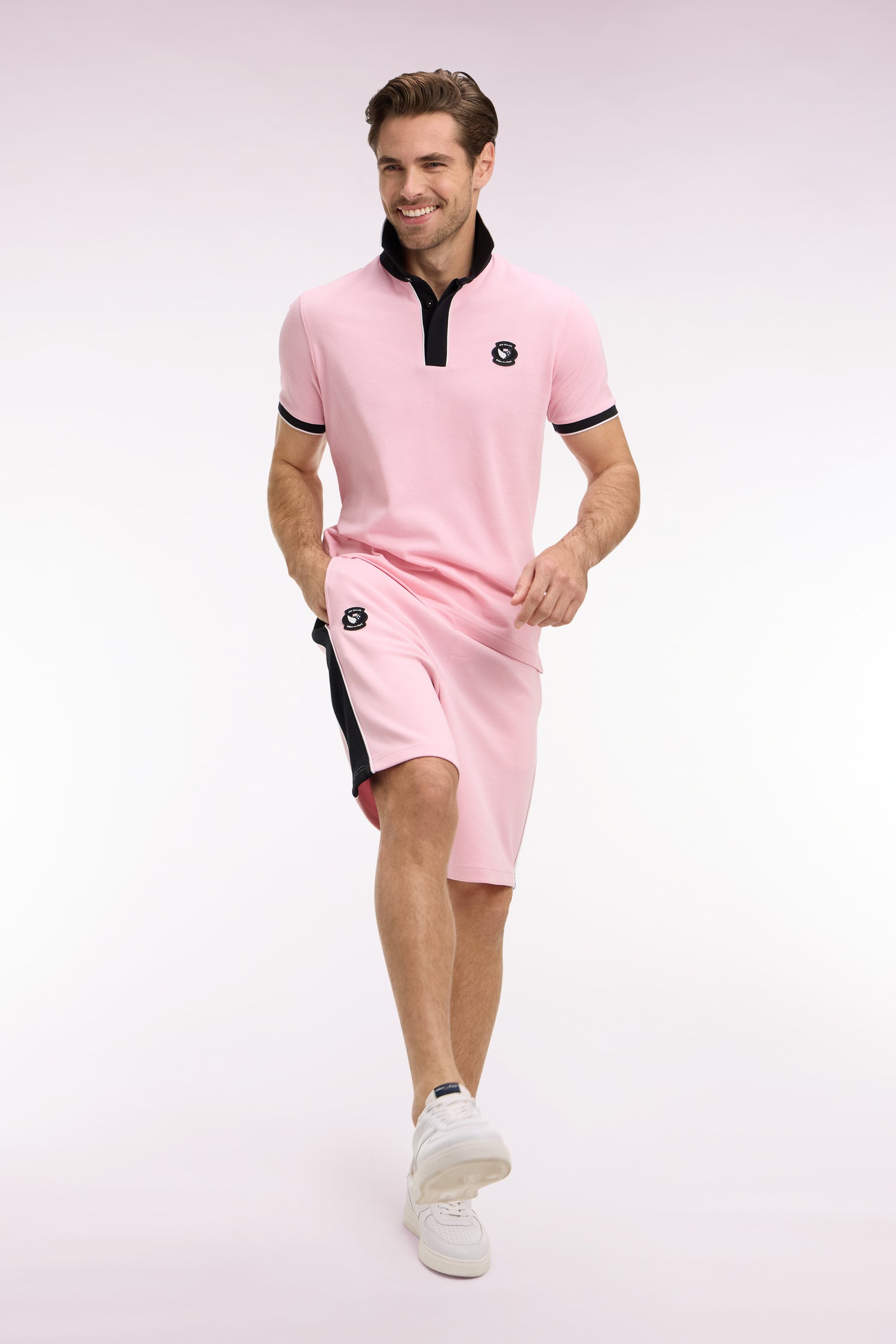 Short en molleton rose New Zealand