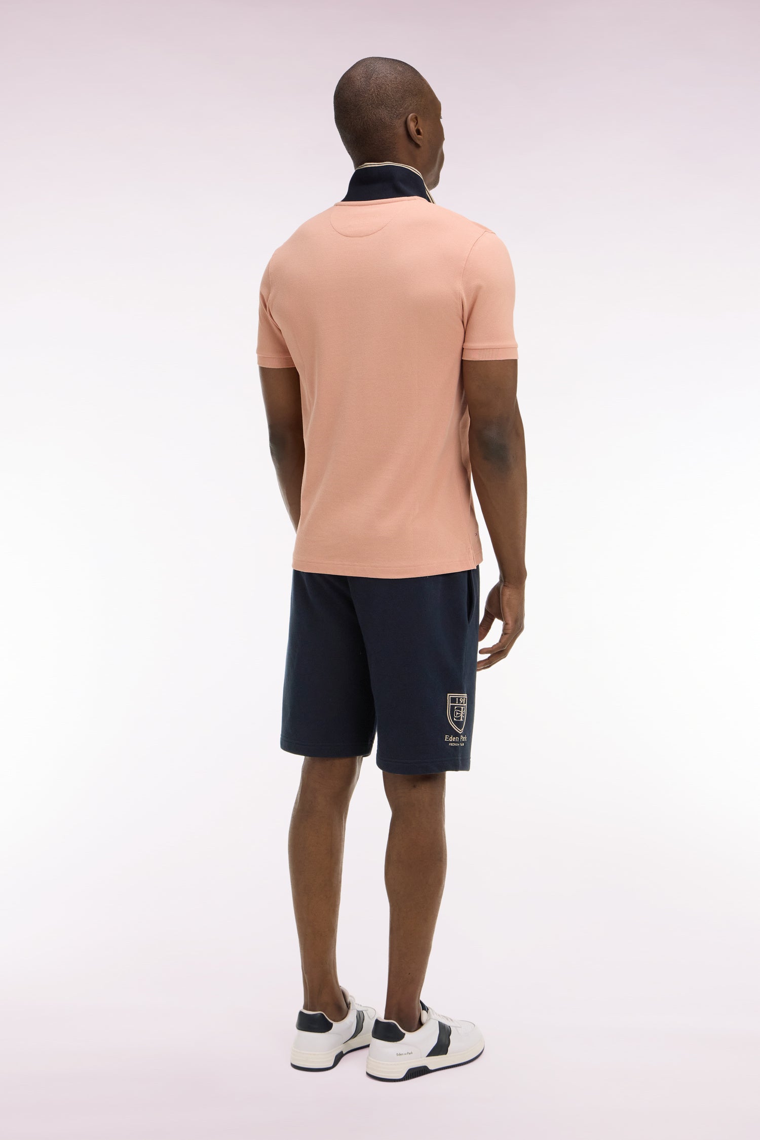 shorts in fleece cotton navy