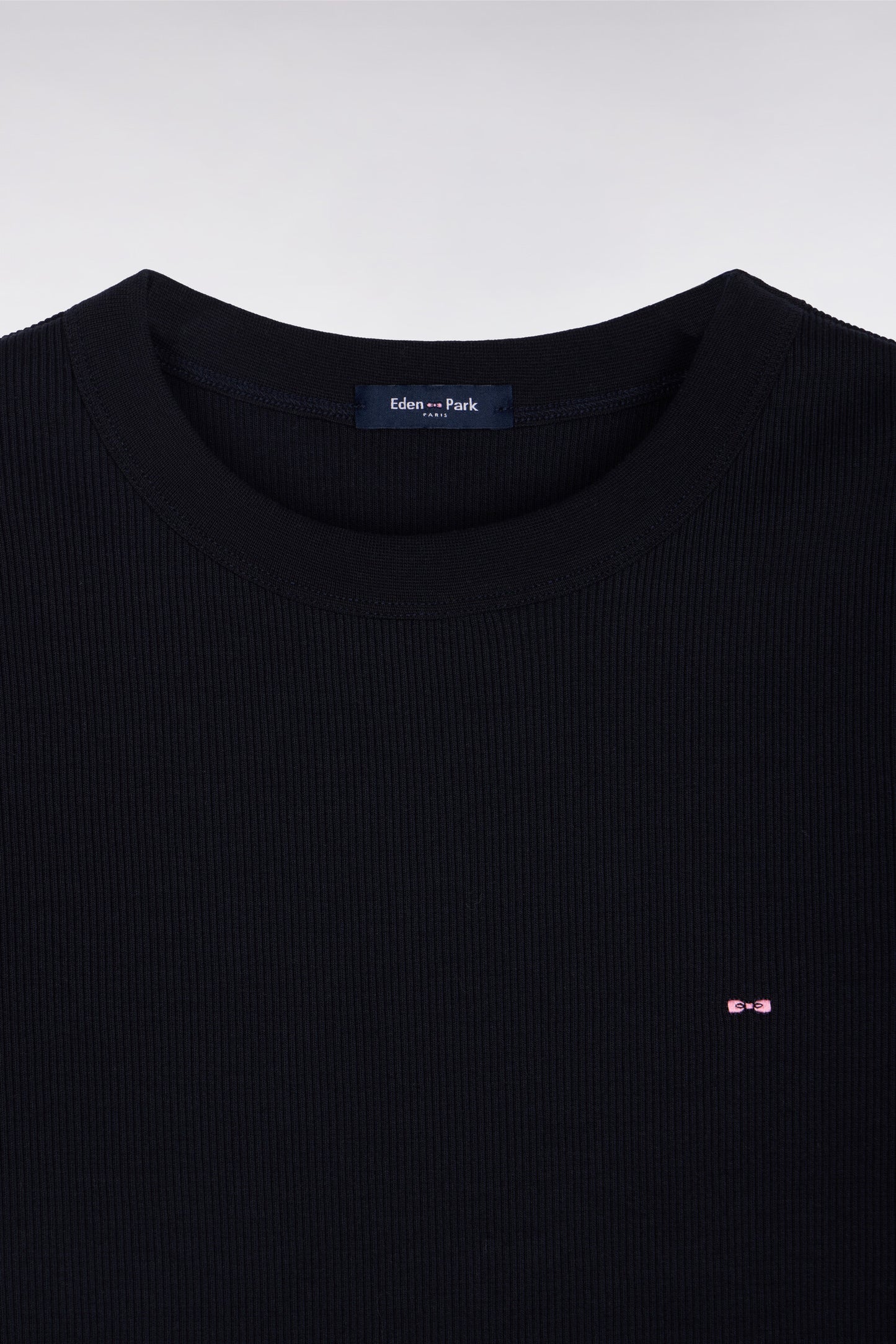 T-shirt col rond à manches courtes marine coupe slim