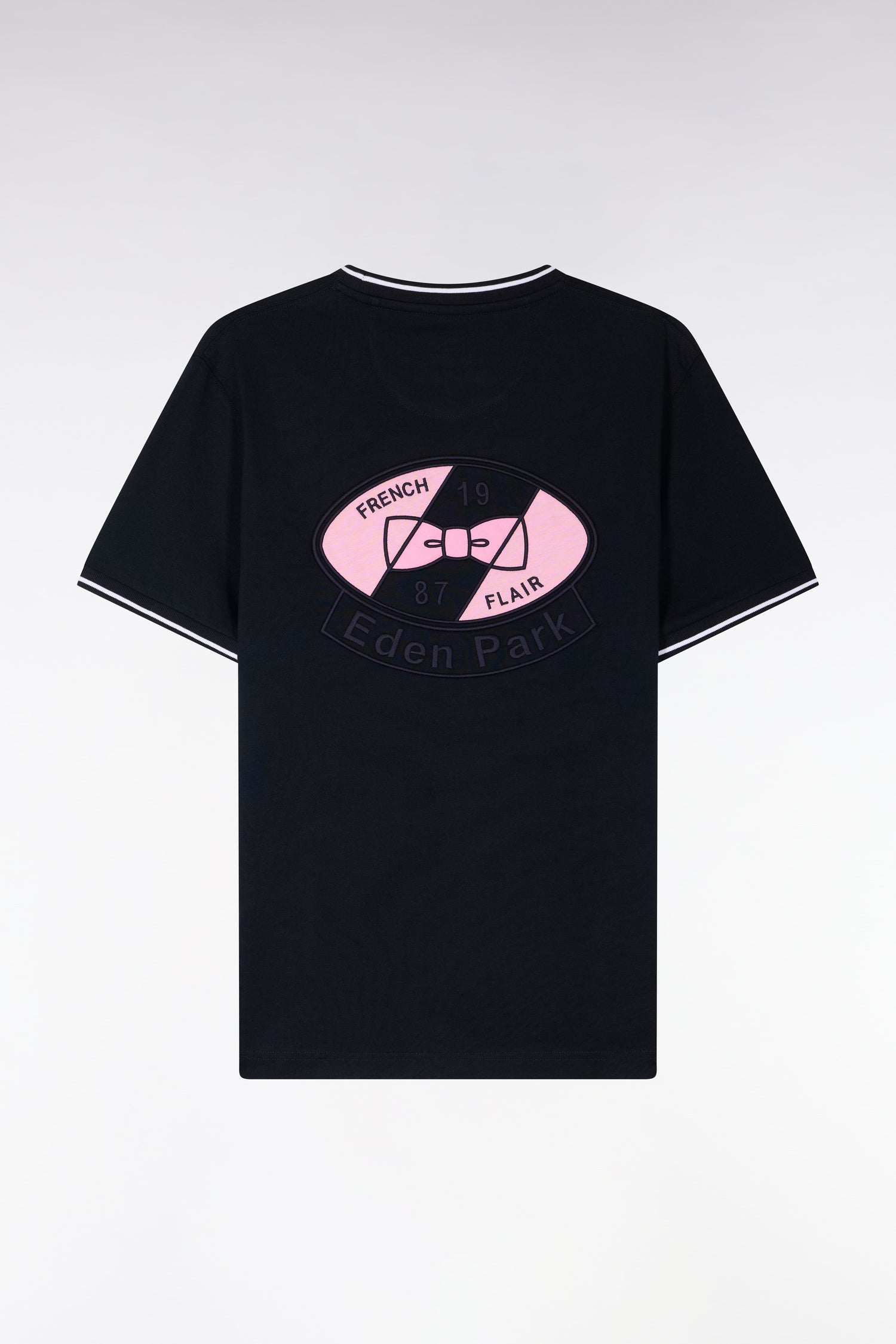 T-shirt à manches courtes en coton marine
