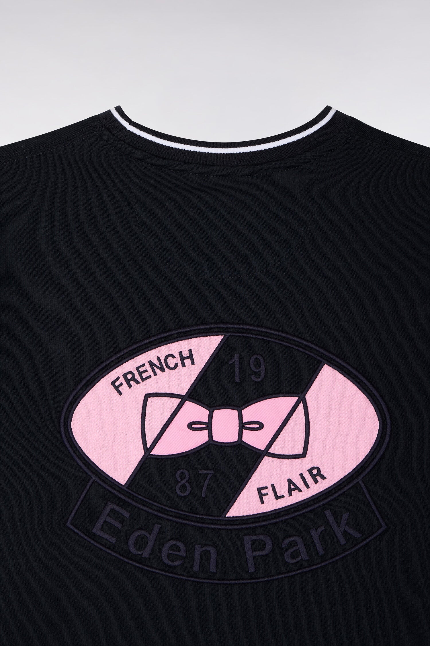 T-shirt à manches courtes en coton marine