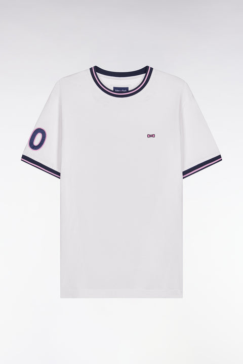 T-shirt à manches courtes en coton blanc - Image 2