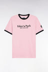 T-shirt à manches courtes New Zealand en coton rose coupe regular