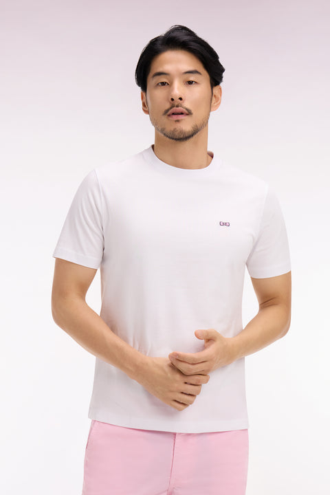 T-shirt à manches courtes blanc sérigraphié coupe regular - Image 3