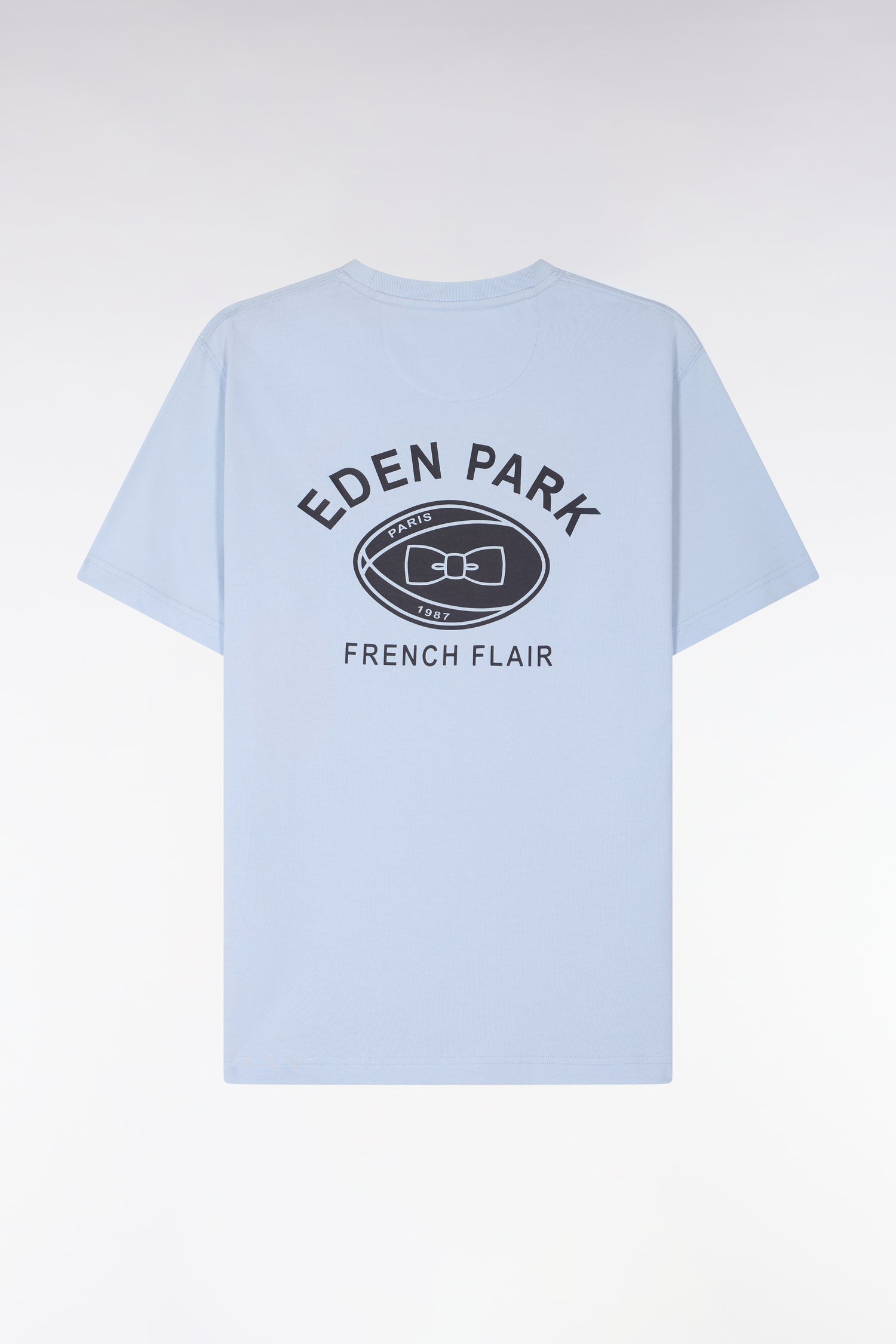 T-shirt à manches courtes sérigraphié gris clair coupe regular