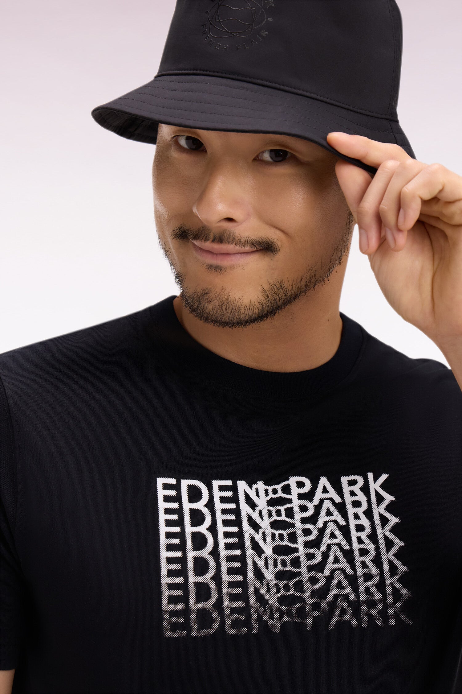 T-Shirt kurzärmelig sérigraphié Ecru Regular-Passform