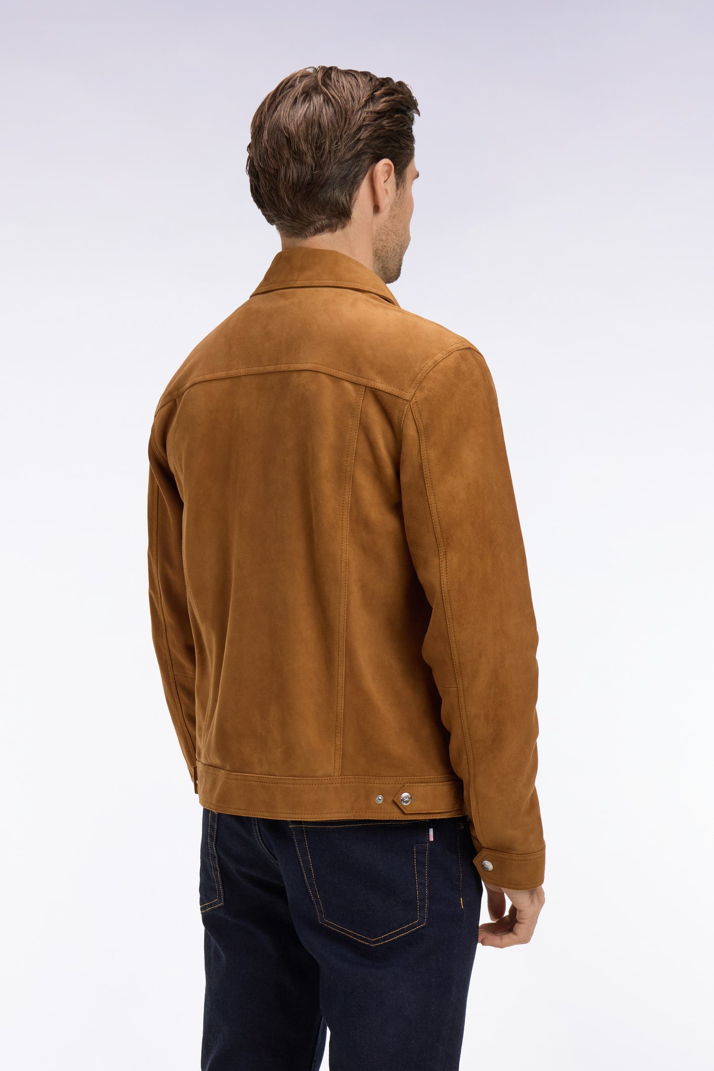 Brown suede velvet jacket