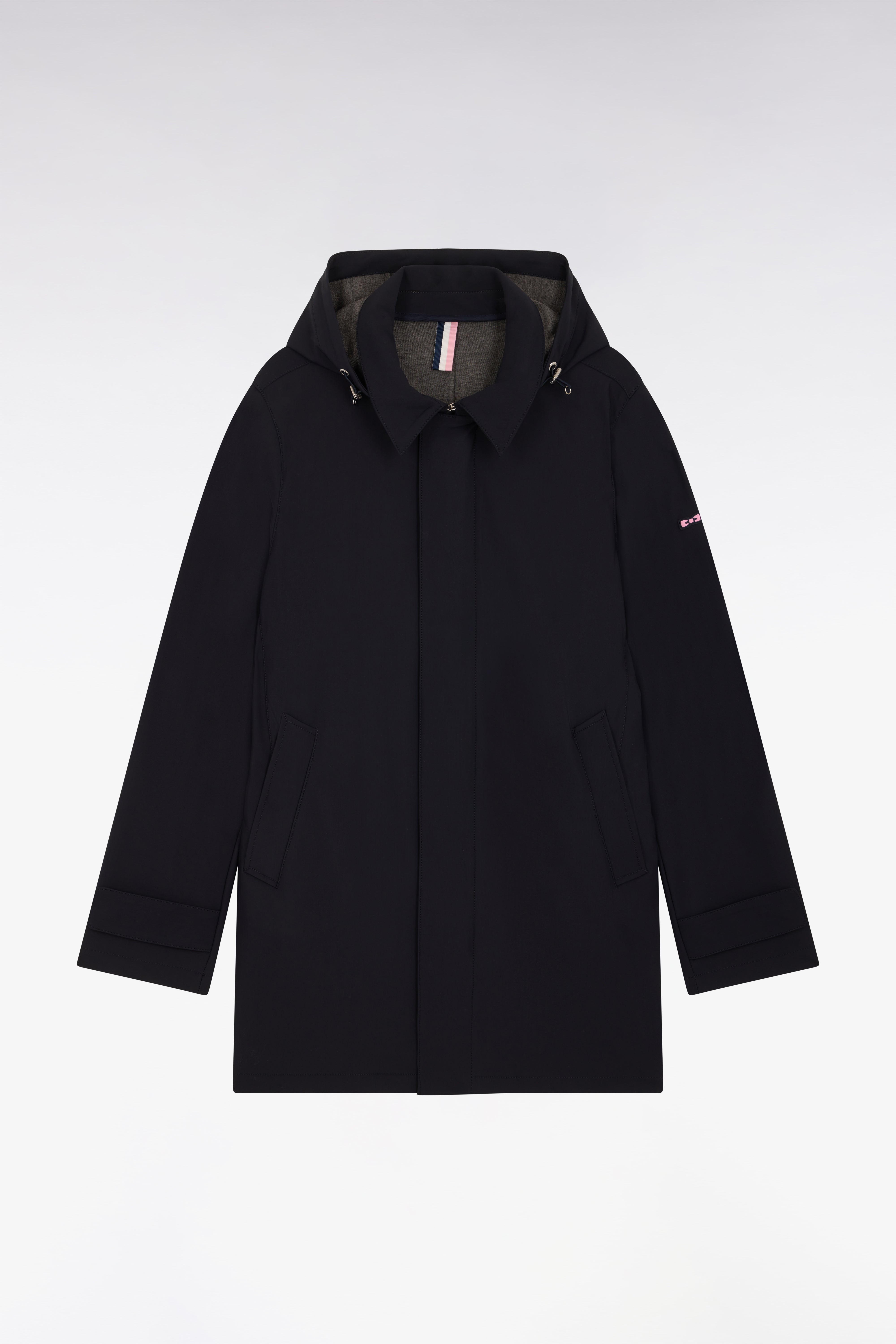 Imperméable en nylon technique double face marine