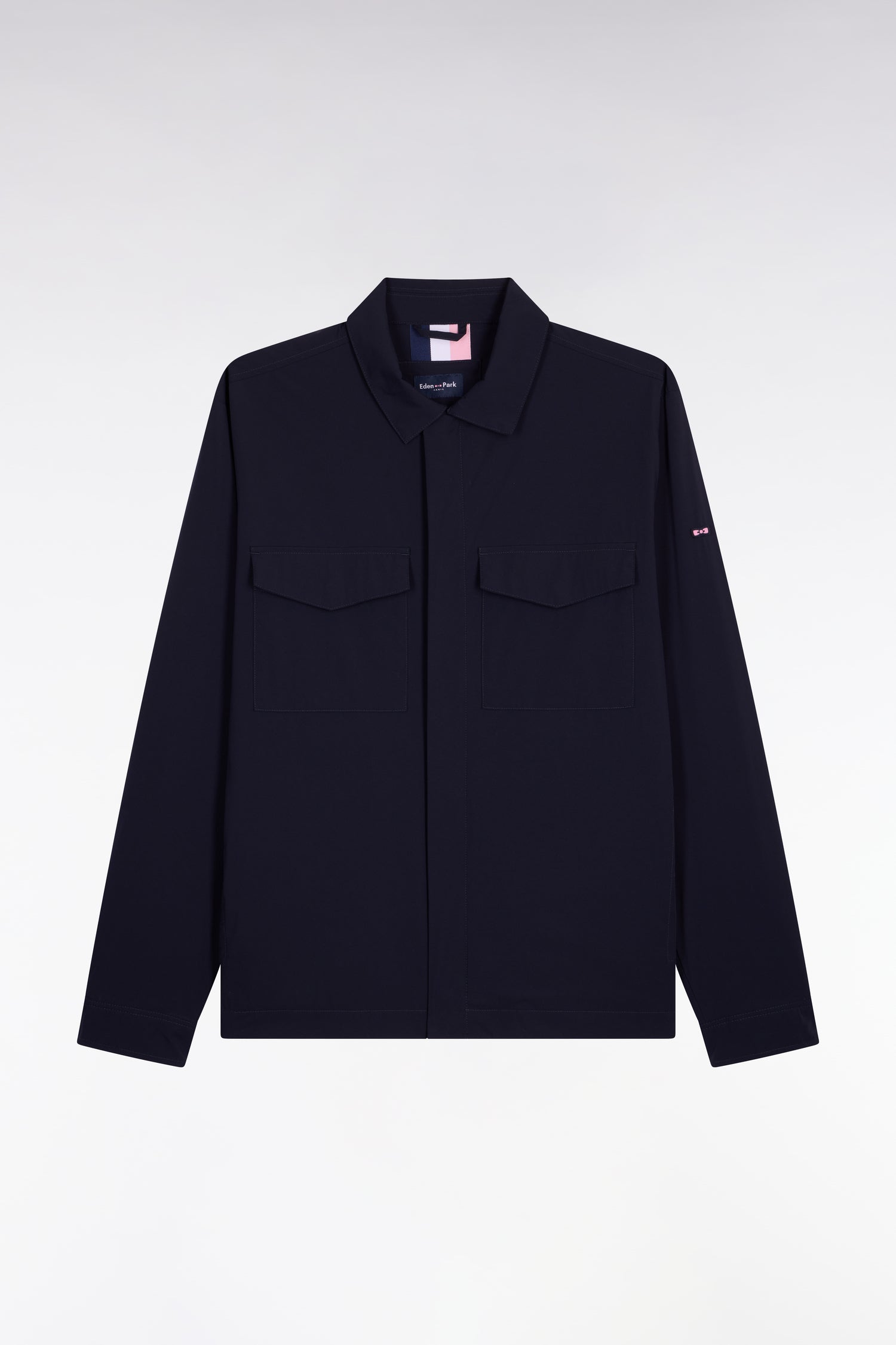 Surchemise en nylon stretch marine