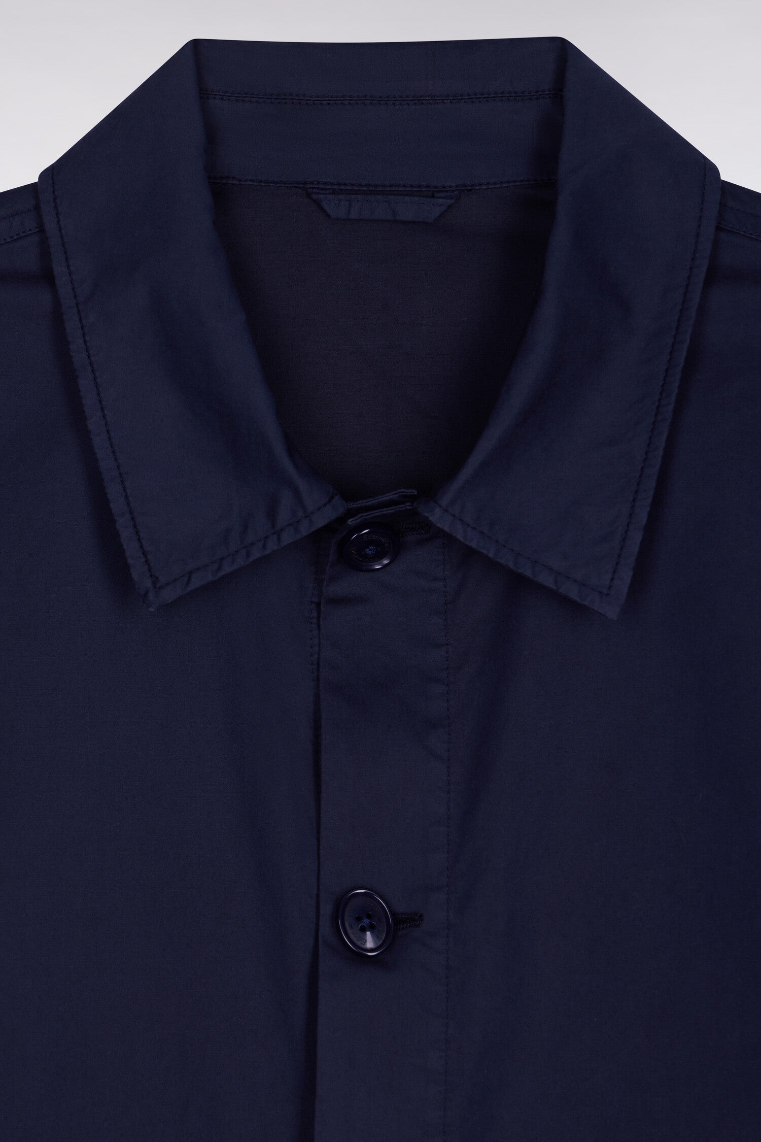 Surchemise en lyocell et coton stretch marine