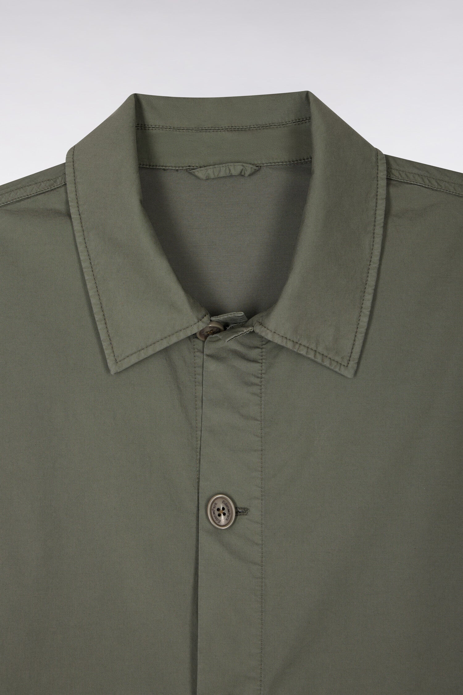 Surchemise en lyocell et coton stretch kaki