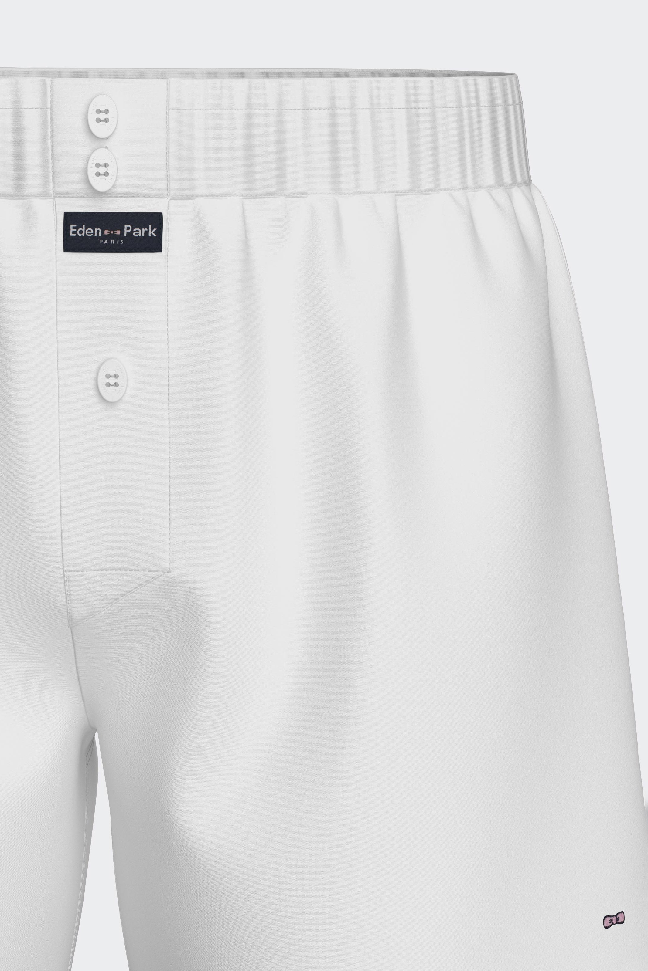 Boxershorts aus Popeline von Baumwolle weiß