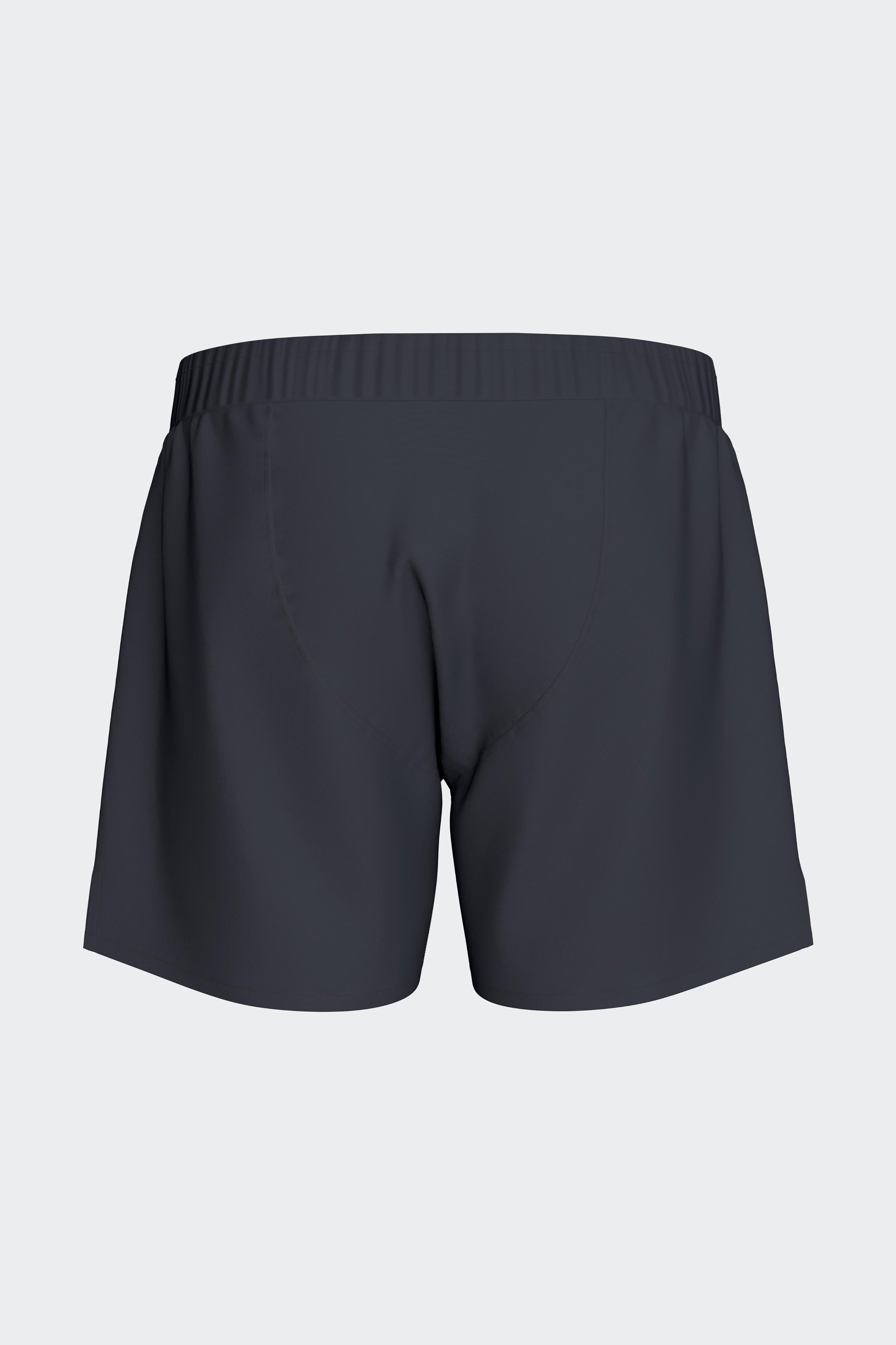 Boxershorts aus Popeline von Baumwolle Marineblau